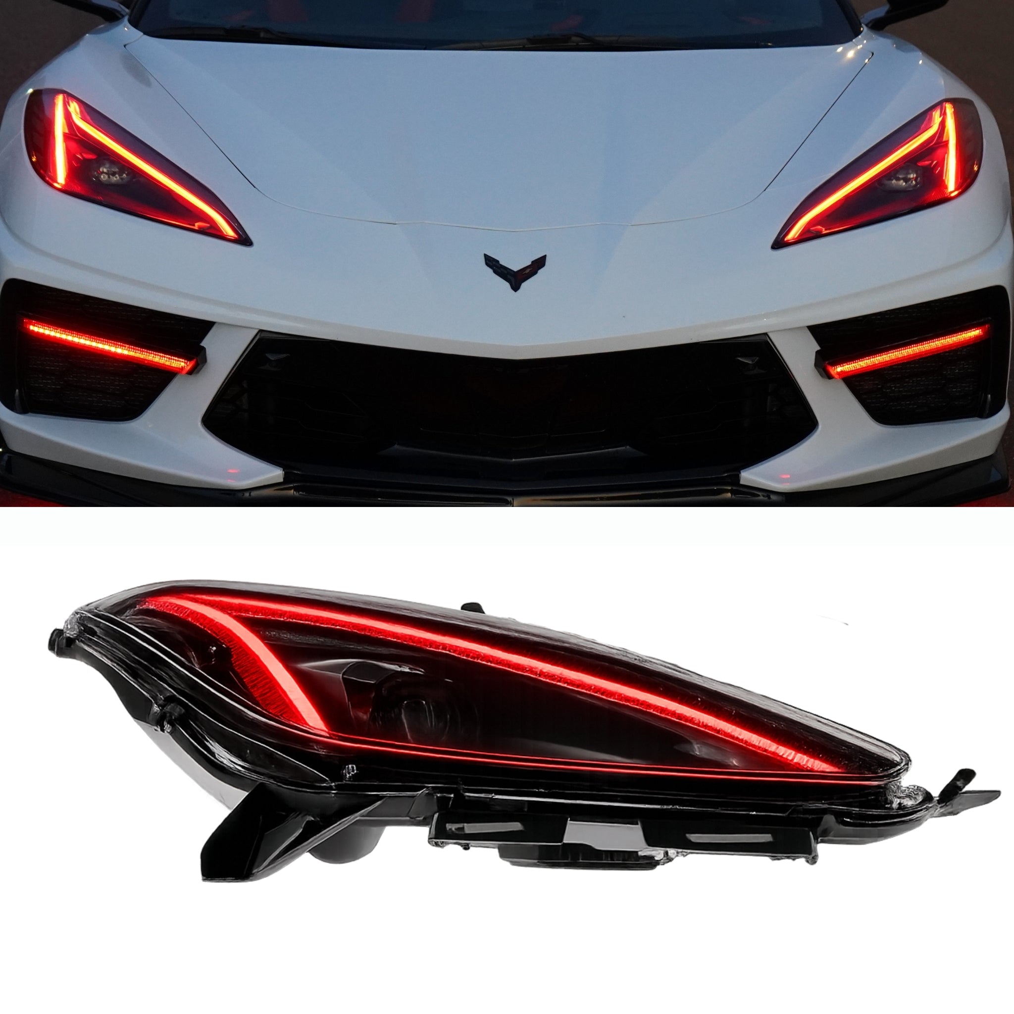 Chevrolet Corvette C8 RGB+A DRL Boards (2020-2025)