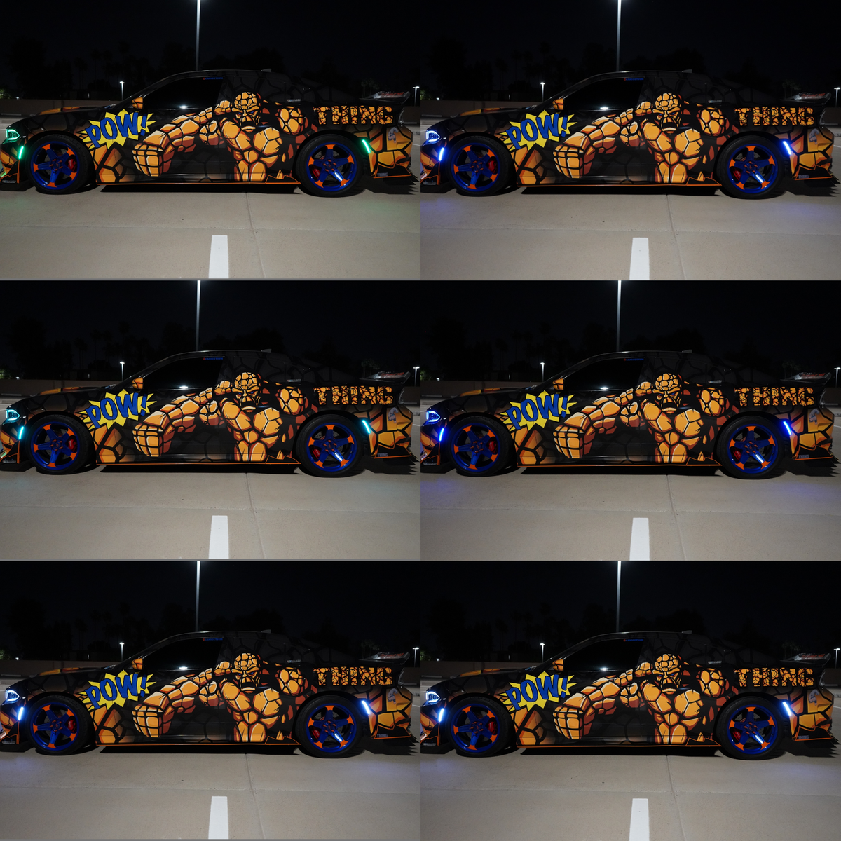 2015-2023 Dodge Charger Flow Series Side Markers (4pc) – Custom Multicolor LED Lighting by RGB Halo Kits