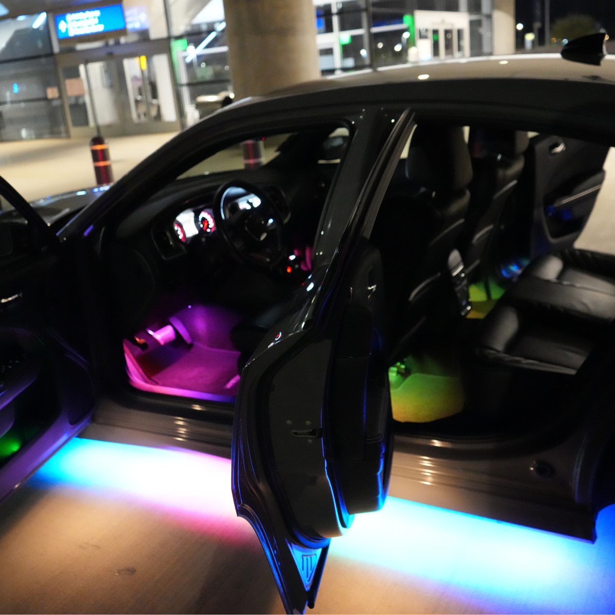 4pc Interior Aluminum Ambient Footwell Lighting Kit