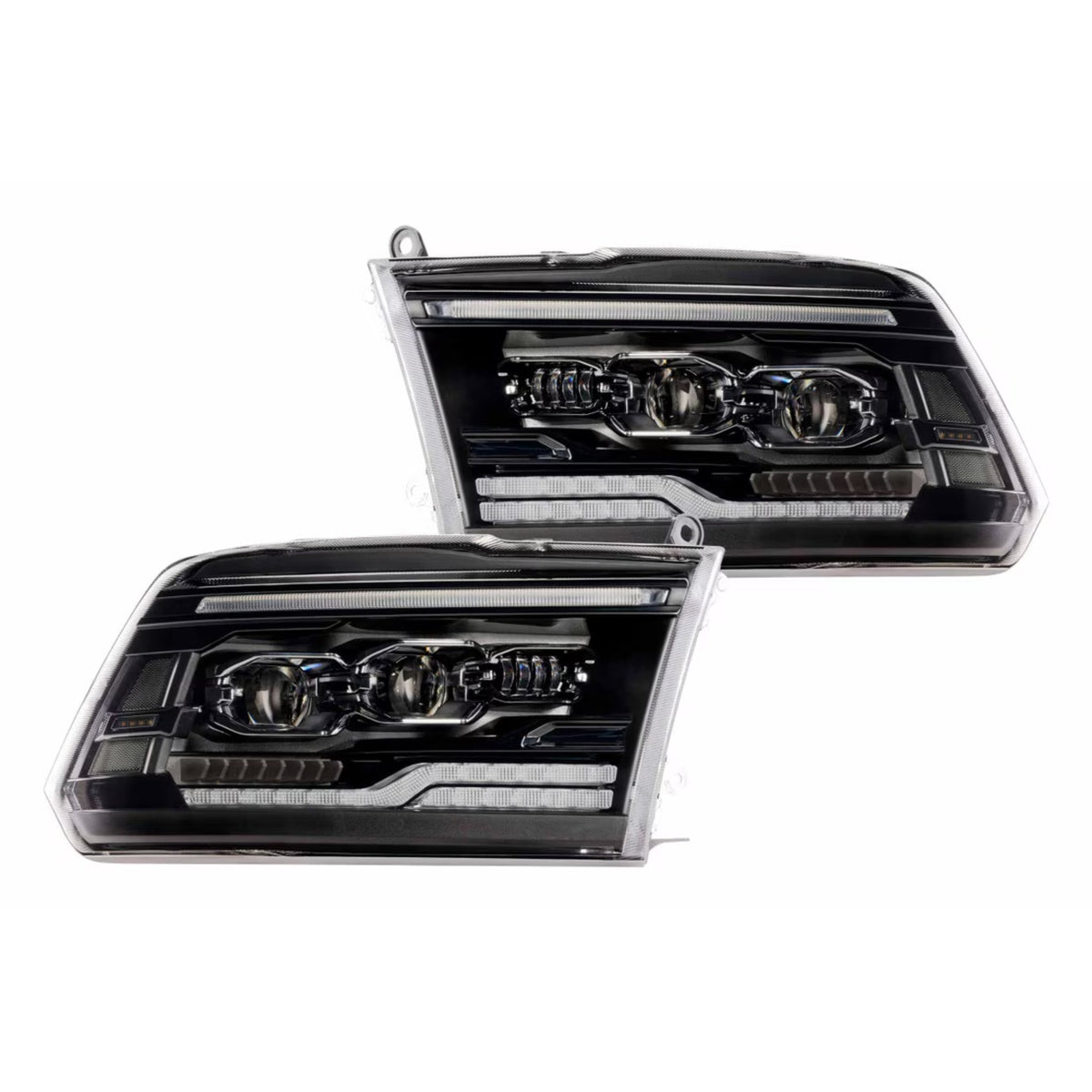 Dodge Ram 1500/HD: Multicolor XRGB Evo Headlights (2009-2018) – Custom Multicolor LED Lighting by RGB Halo Kits