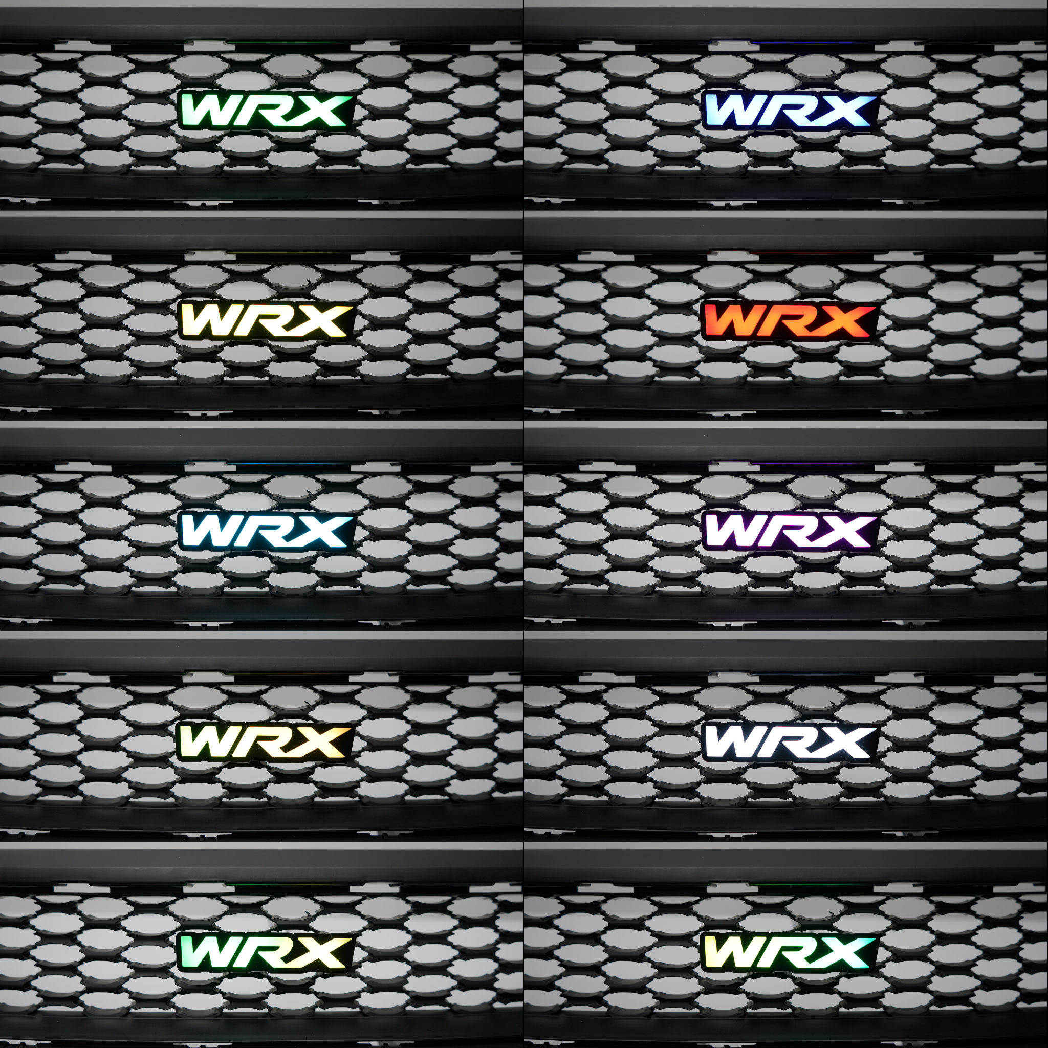 WRX LED Badge: (Multicolor) | Lit Logos