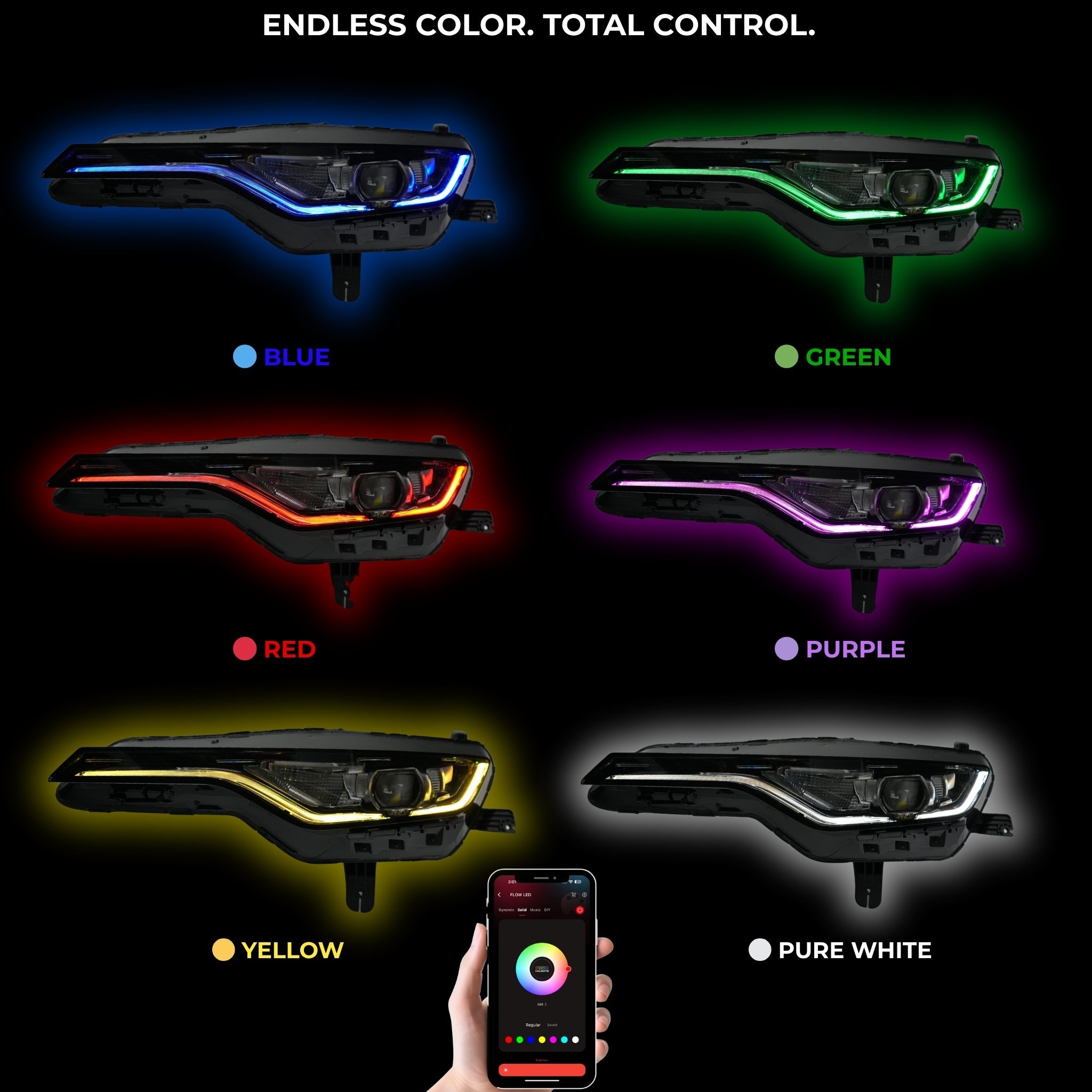Chevrolet Camaro RS/SS RGBWA DRL Boards (2019-2024)