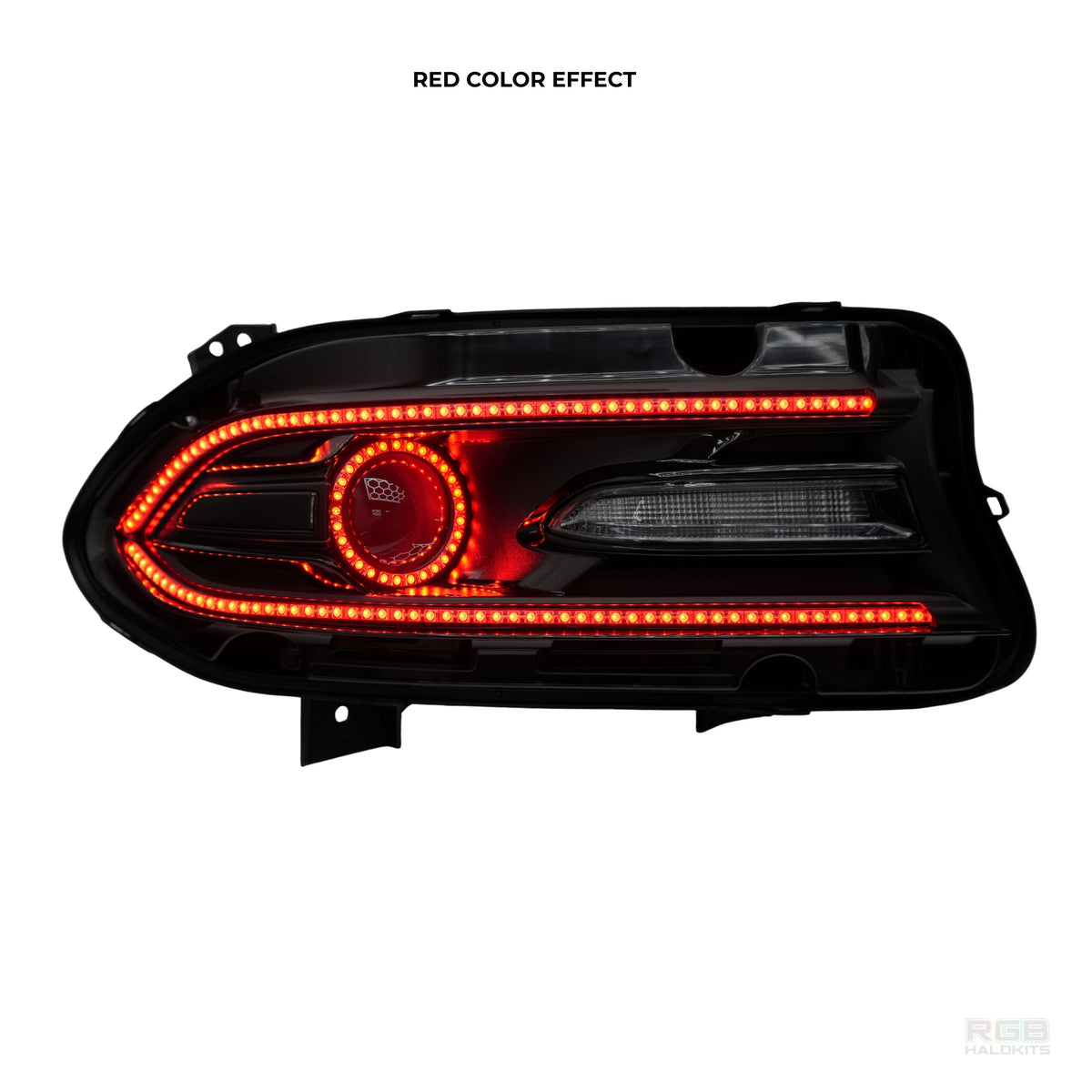 Dodge Charger: Multicolor Flow Series Halo Headlights (2015–2023) – Custom Multicolor LED Lighting by RGB Halo Kits