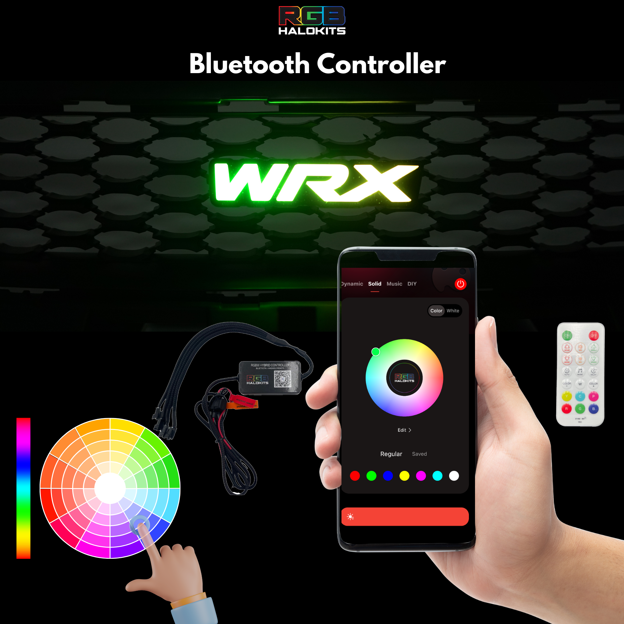 WRX LED Badge: (Multicolor) | Lit Logos