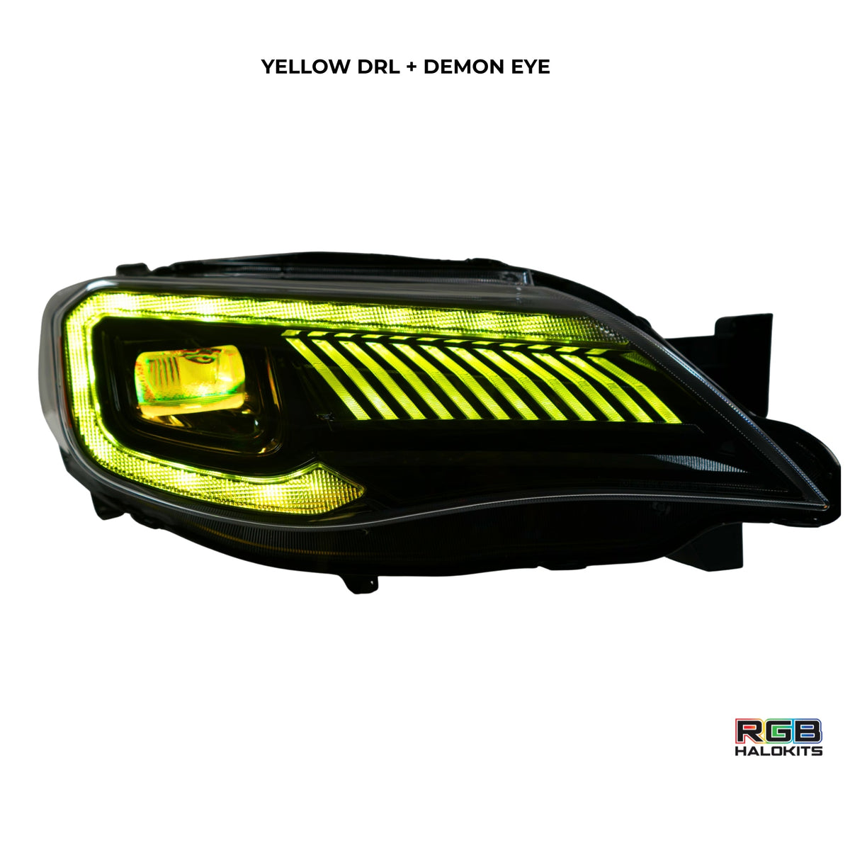 Subaru Impreza WRX/STI: Multicolor Flow Series Headlights (2008-2014) + Demon Eyes | XB Morimoto – Custom Multicolor LED Lighting by RGB Halo Kits