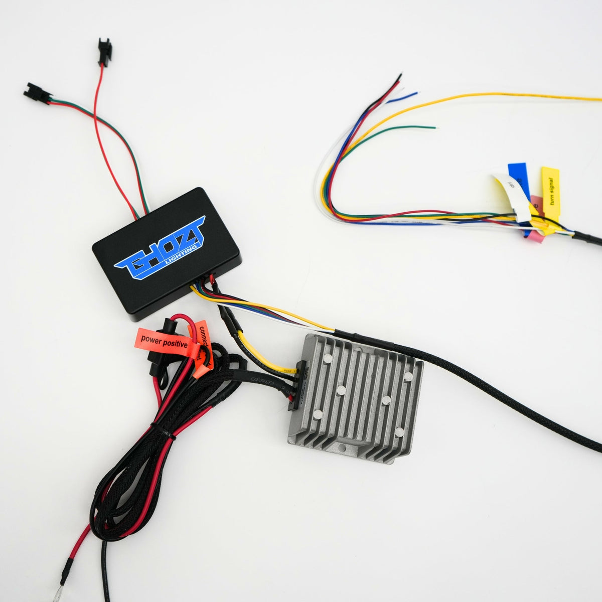 Blueghozt Bluetooth Controller (Flow Series) Prewired – Custom Multicolor LED Lighting by RGB Halo Kits