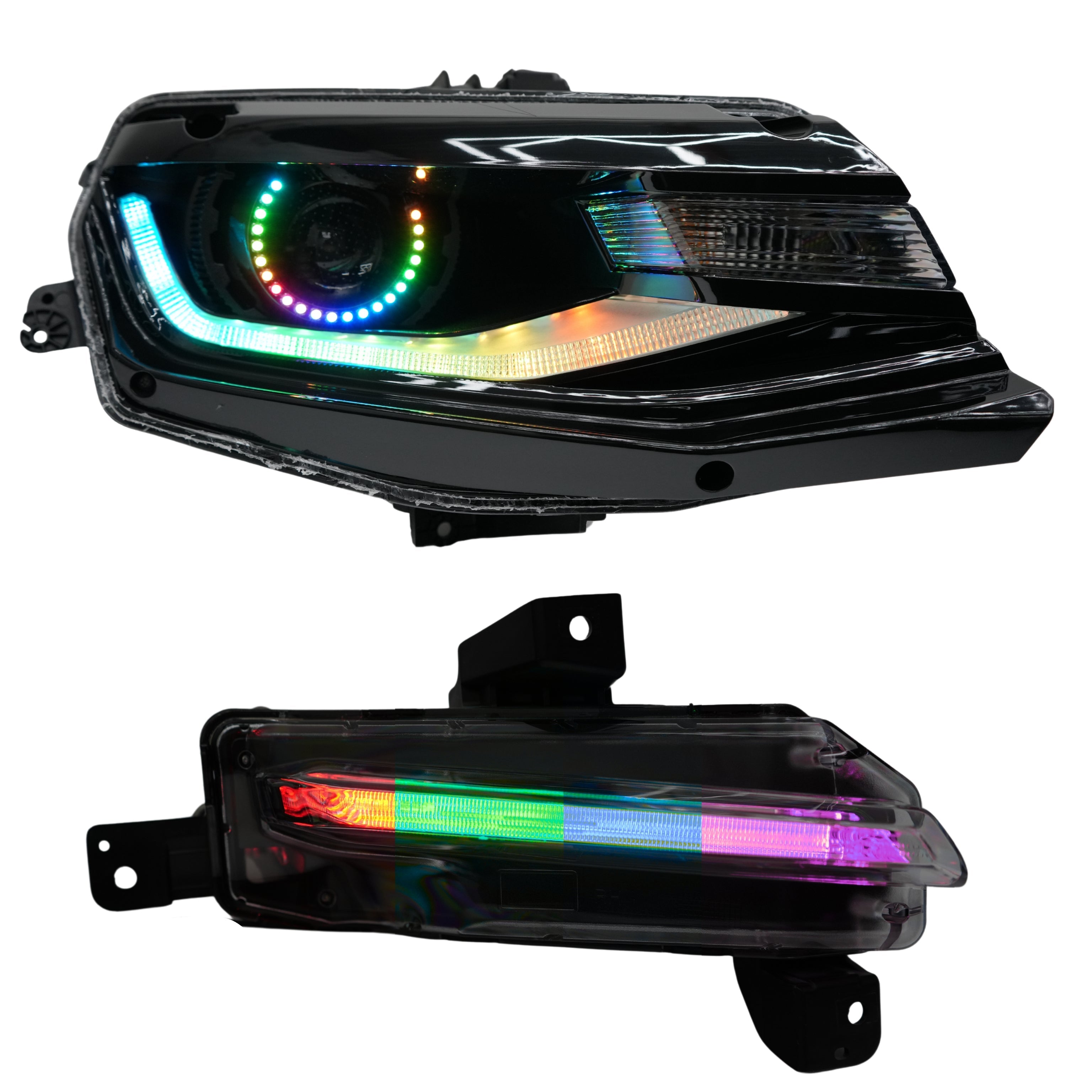 Chevrolet Camaro Flow Series Multicolor DRL Boards (2016-2018) – Custom Multicolor LED Lighting by RGB Halo Kits