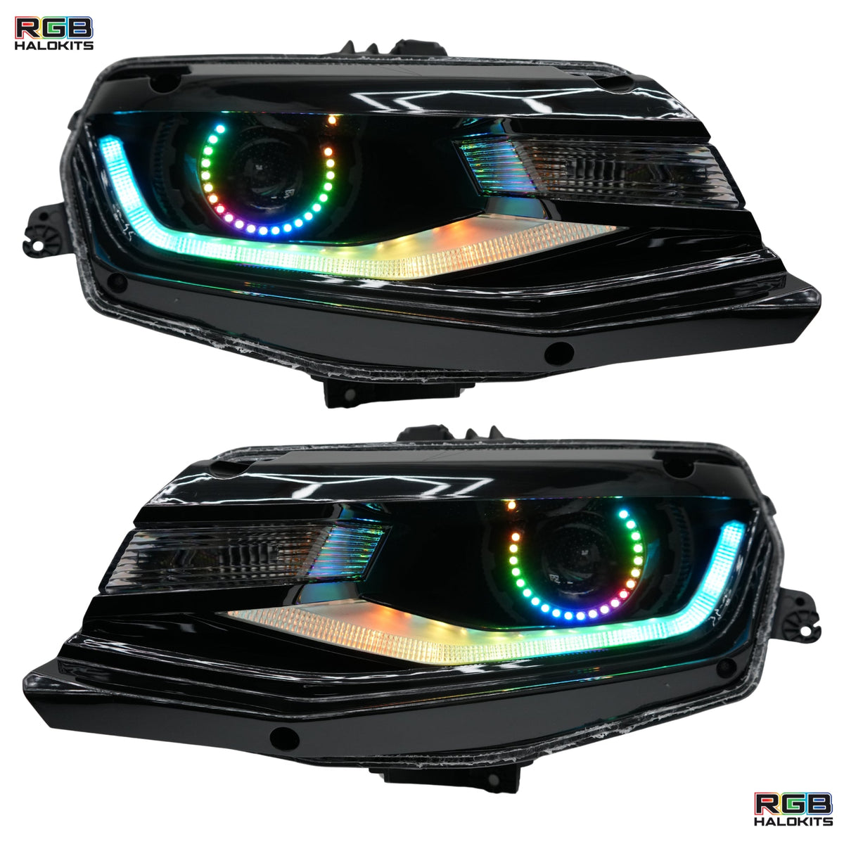 Chevrolet Camaro Flow Series Multicolor DRL Boards (2016-2018) – Custom Multicolor LED Lighting by RGB Halo Kits