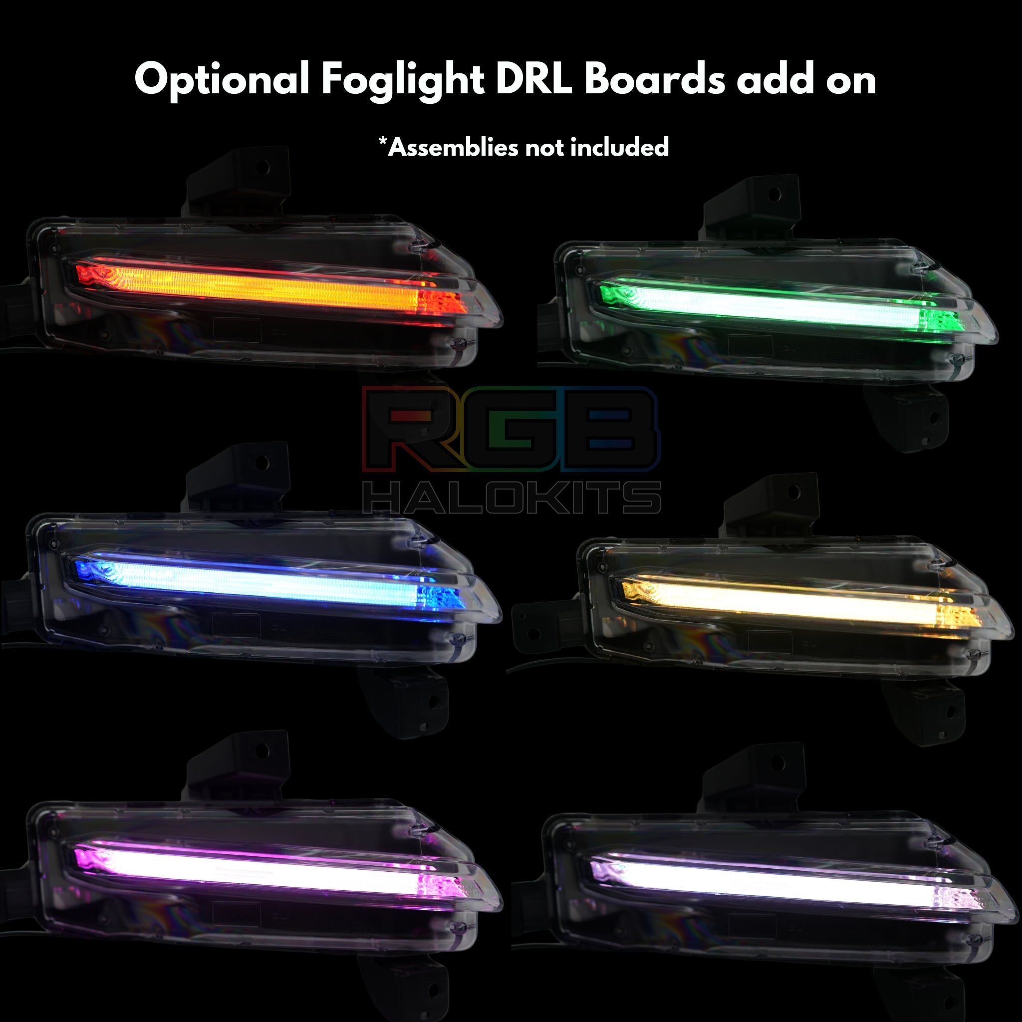 Chevrolet Camaro Flow Series Multicolor DRL Boards (2016-2018) – Custom Multicolor LED Lighting by RGB Halo Kits