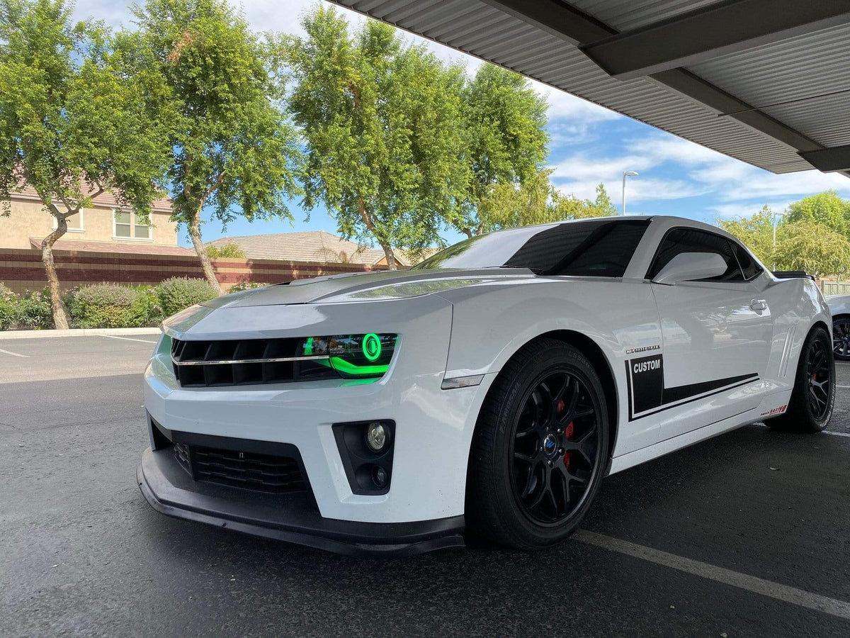 Chevrolet Camaro: Multicolor Flow Series Headlights (2010-2013) – Custom Multicolor LED Lighting by RGB Halo Kits