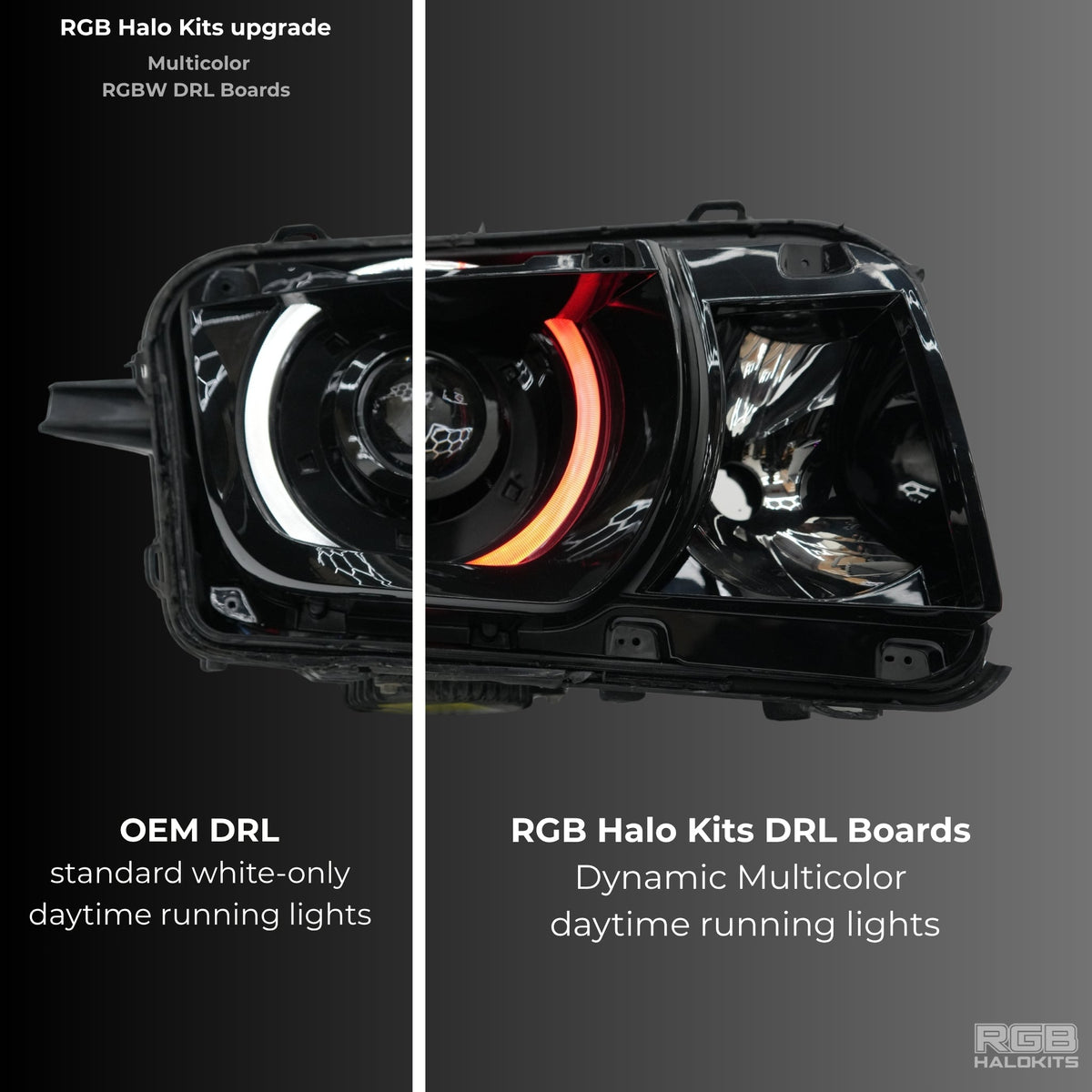 Chevrolet Camaro RS/SS RGBW DRL Boards (2010-2013) – Custom Multicolor LED Lighting by RGB Halo Kits