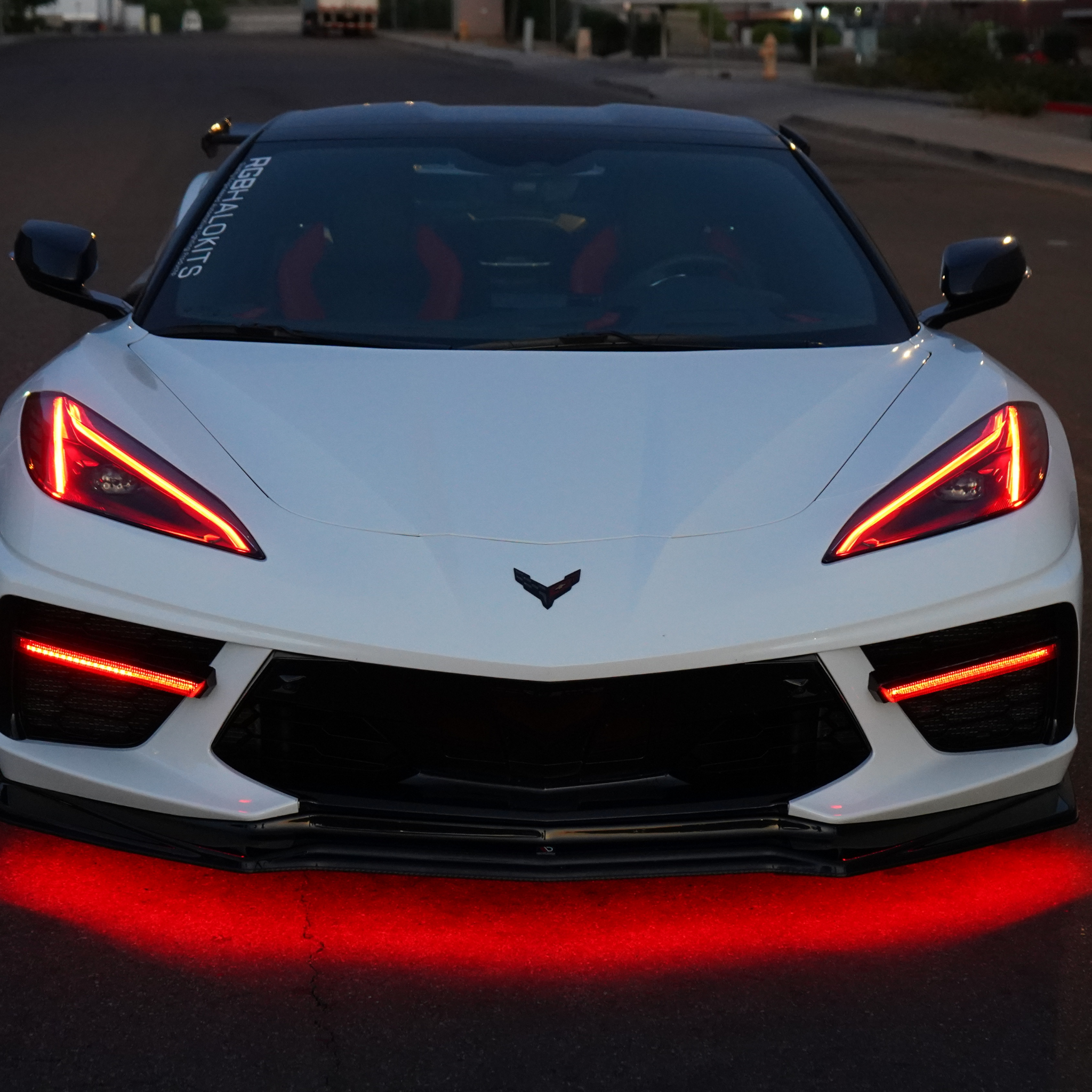 Chevrolet Corvette C8 RGB+A DRL Boards (2020-2025) – Custom Multicolor LED Lighting by RGB Halo Kits