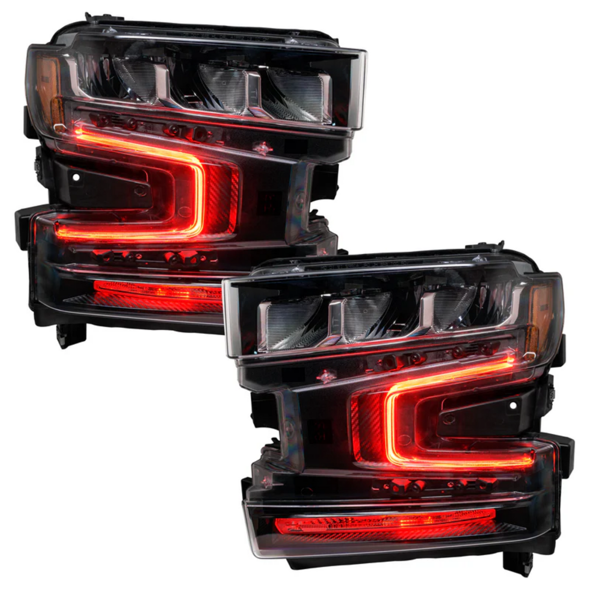 Chevrolet Silverado 1500 RGBW DRL Boards (2019-2022) – Custom Multicolor LED Lighting by RGB Halo Kits