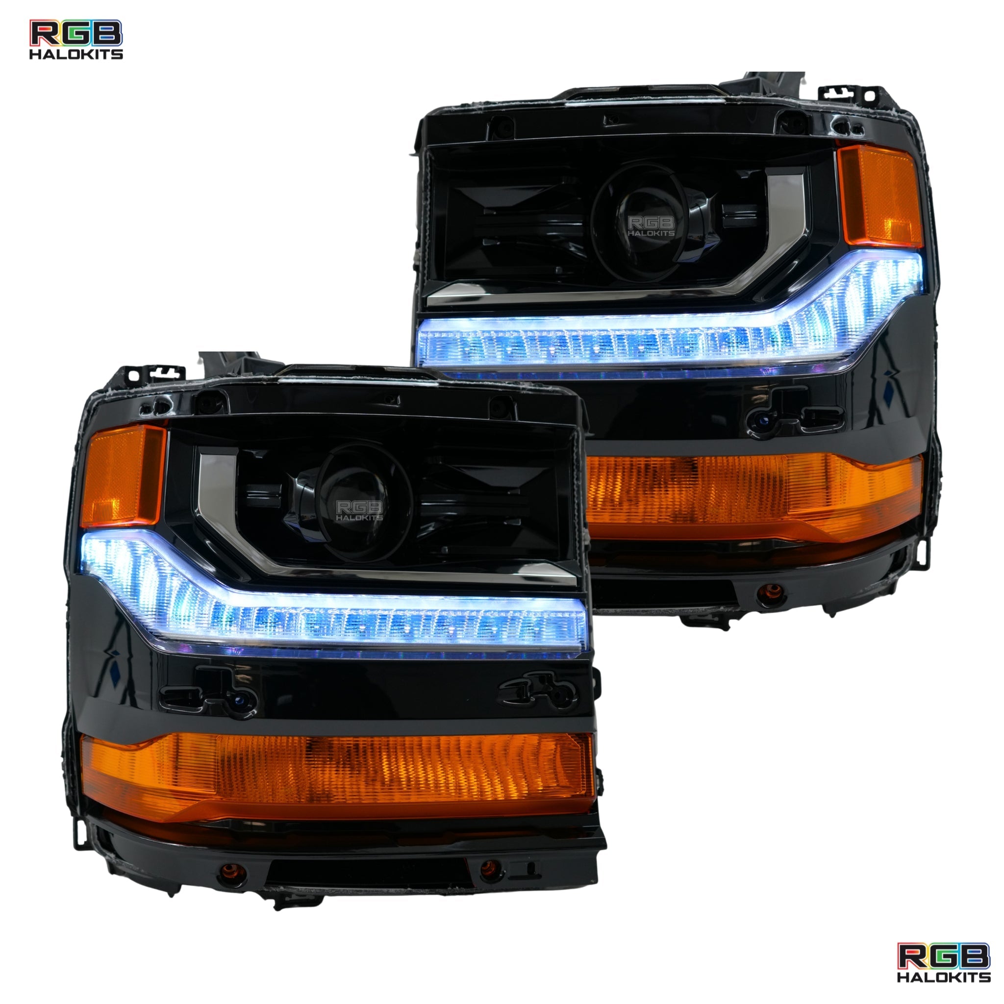 Chevrolet Silverado Multicolor Flow Series DRL Boards (2016-2018) – Custom Multicolor LED Lighting by RGB Halo Kits