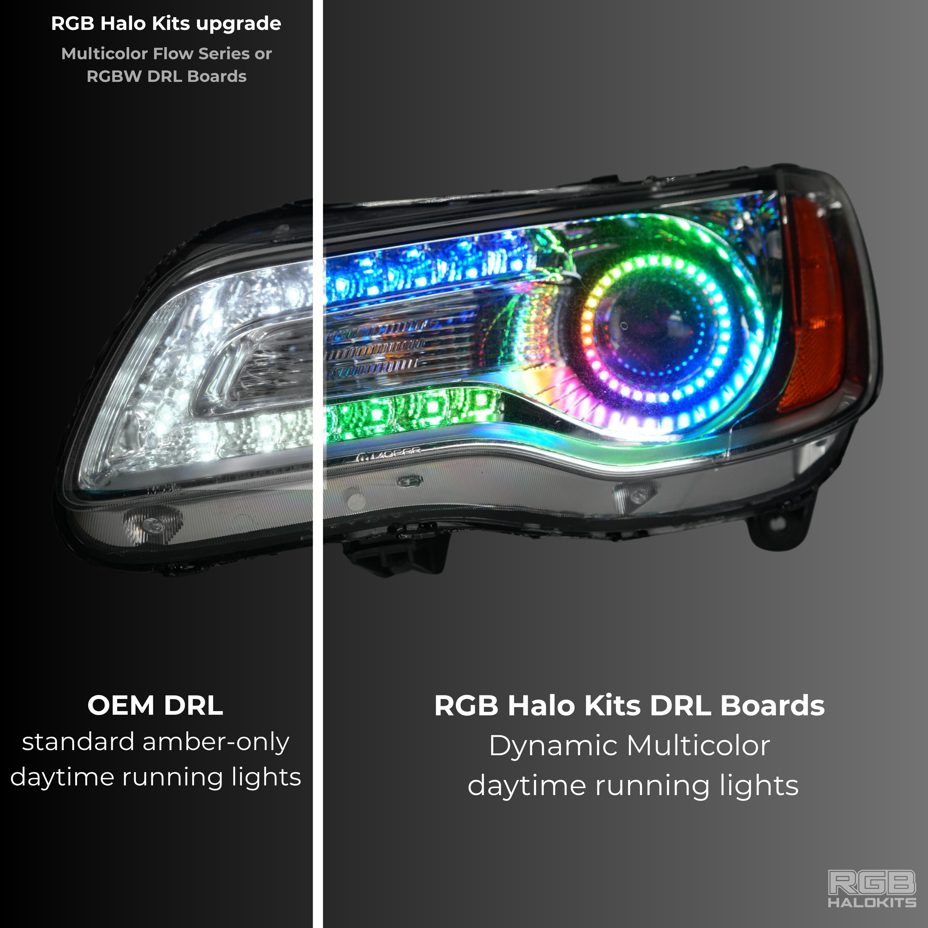Chrysler 300 Multicolor DRL Boards (2011-2023) – Custom Multicolor LED Lighting by RGB Halo Kits