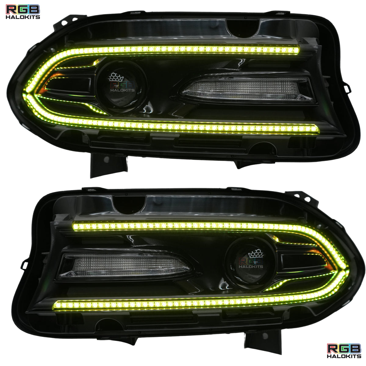 Dodge Charger Flow Series DRL Boards (2015-2023) – Custom Multicolor LED Lighting by RGB Halo Kits