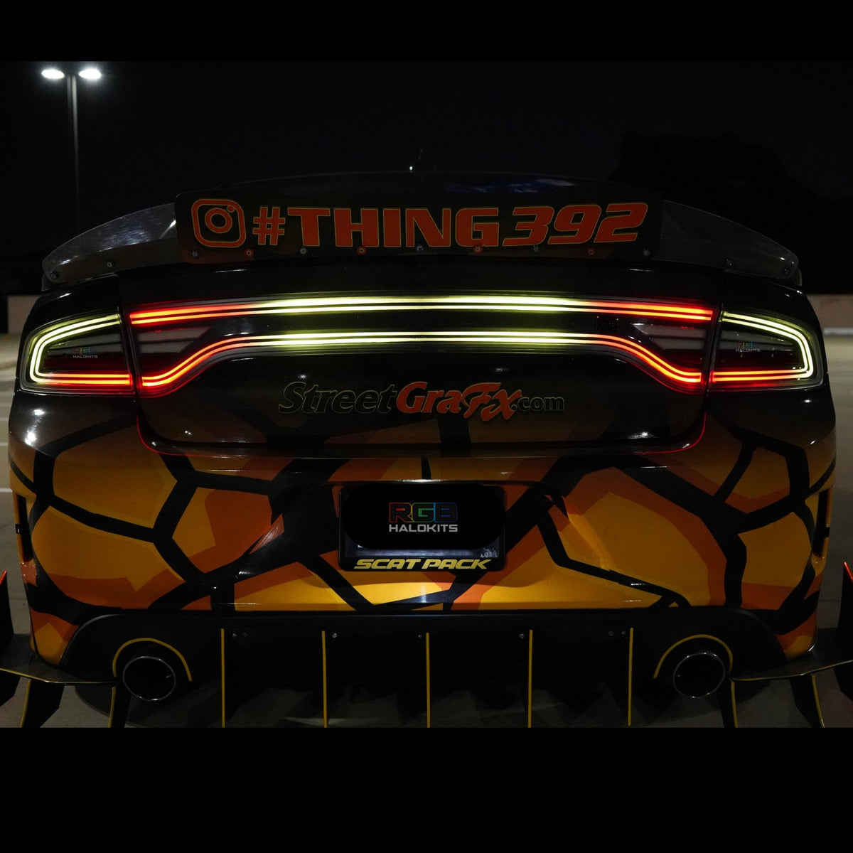 Dodge Charger Multicolor Flow Nova LED Tail Lights (2015-2023) – Custom Multicolor LED Lighting by RGB Halo Kits
