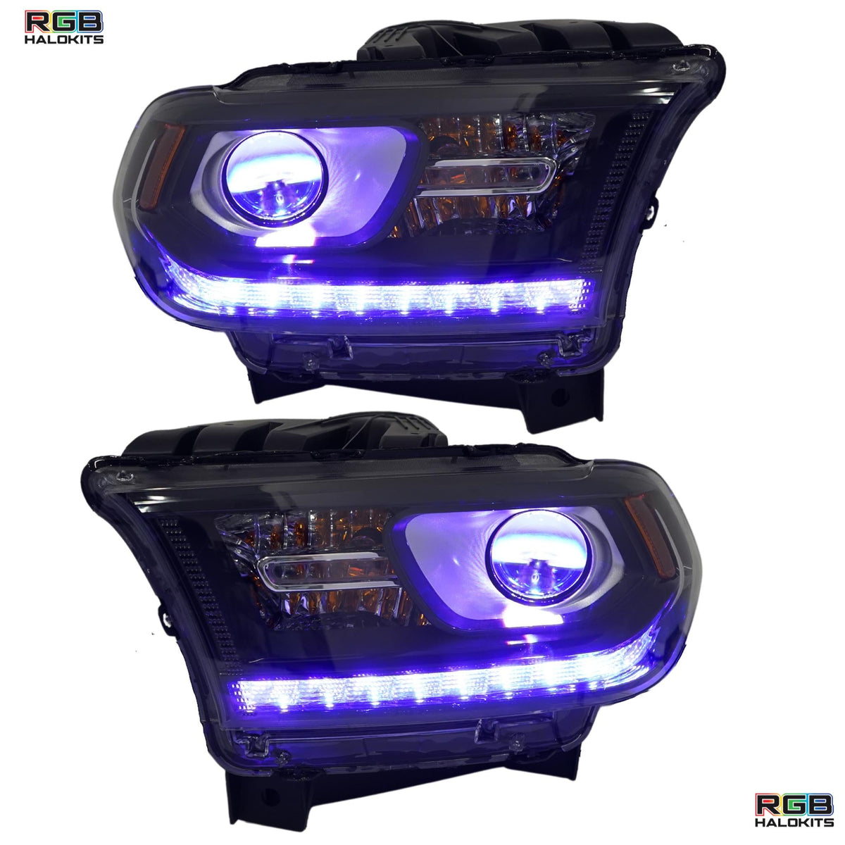 Dodge Durango Multicolor DRL Boards (2014-2020) – Custom Multicolor LED Lighting by RGB Halo Kits