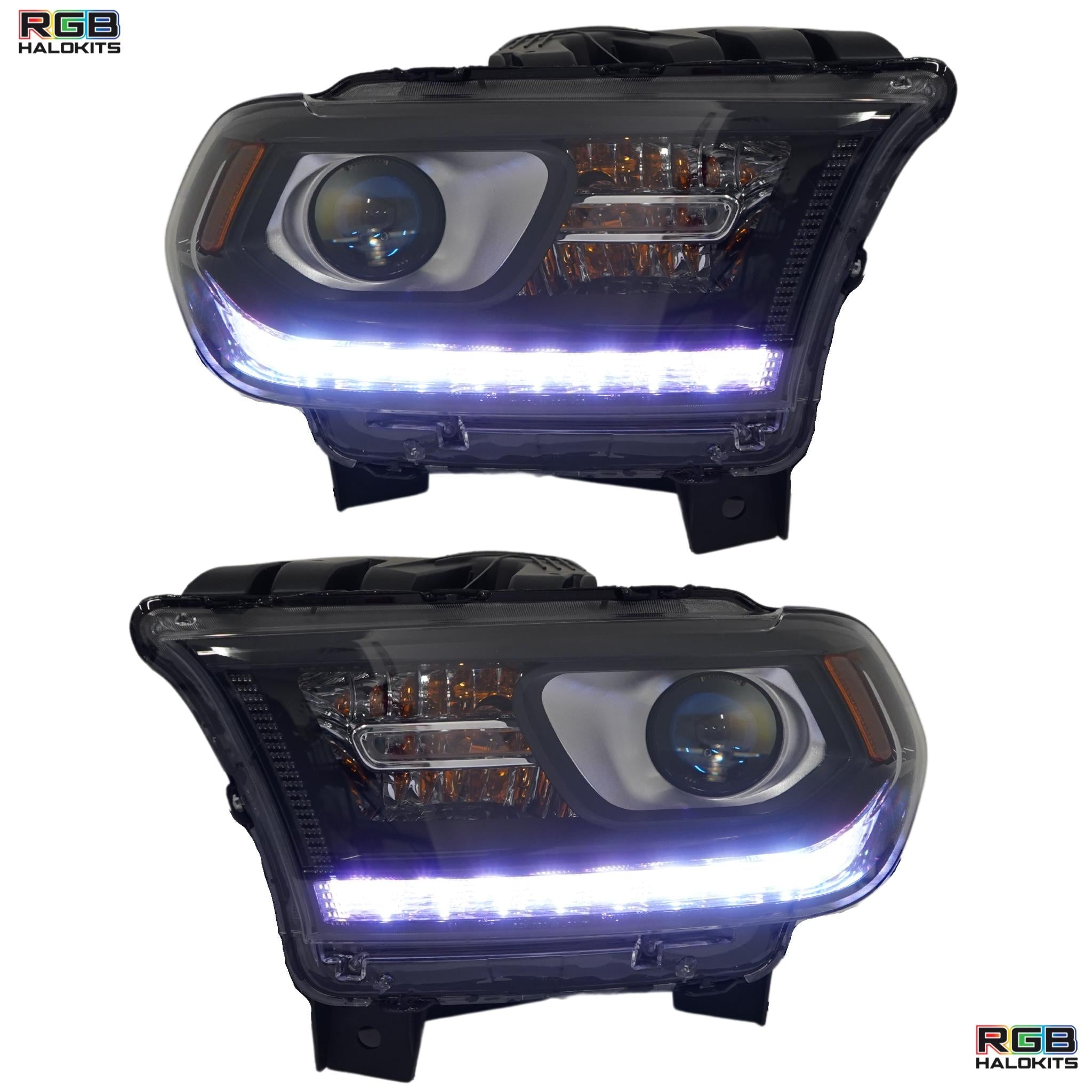 Dodge Durango Multicolor DRL Boards (2014-2020) – Custom Multicolor LED Lighting by RGB Halo Kits