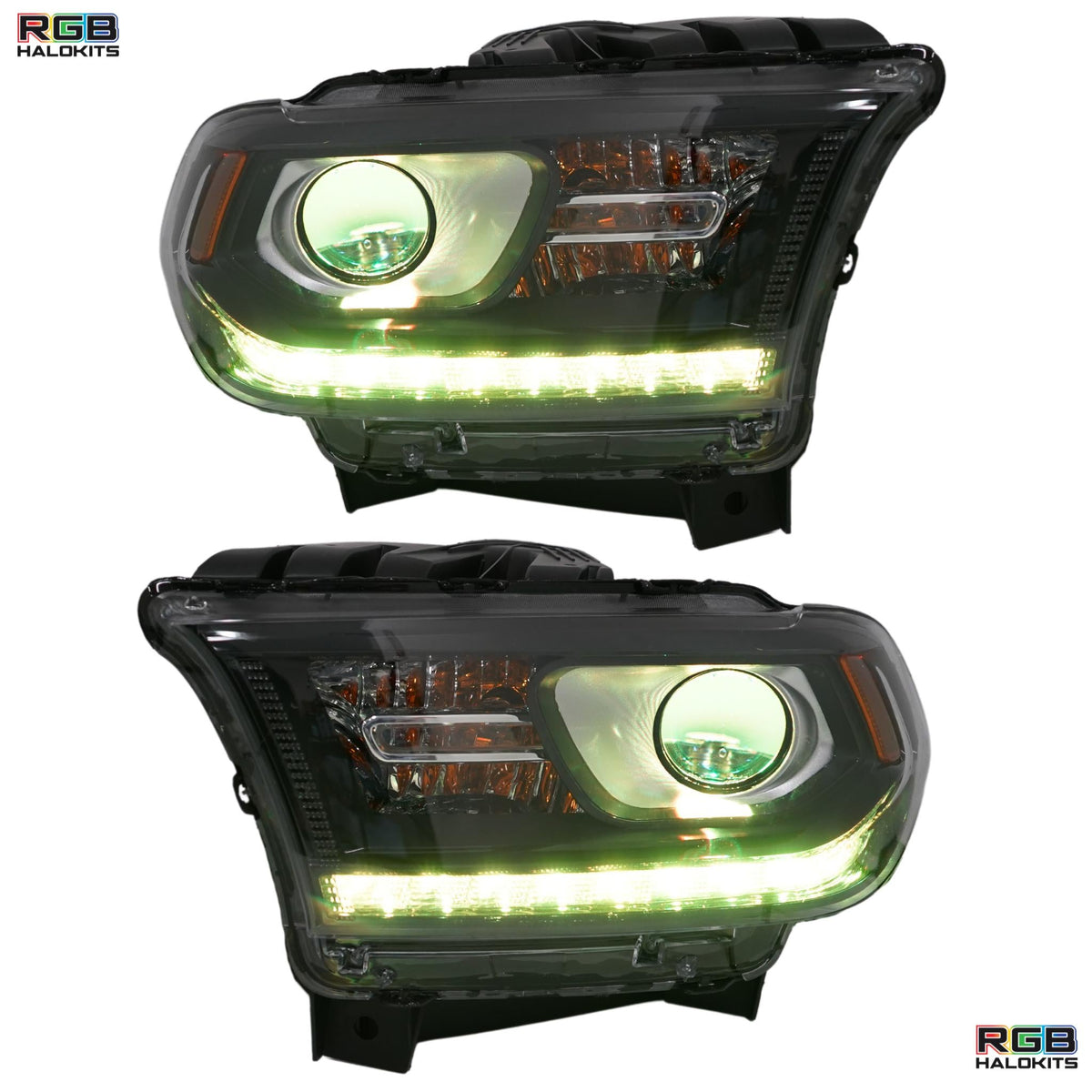 Dodge Durango Multicolor DRL Boards (2014-2020) – Custom Multicolor LED Lighting by RGB Halo Kits