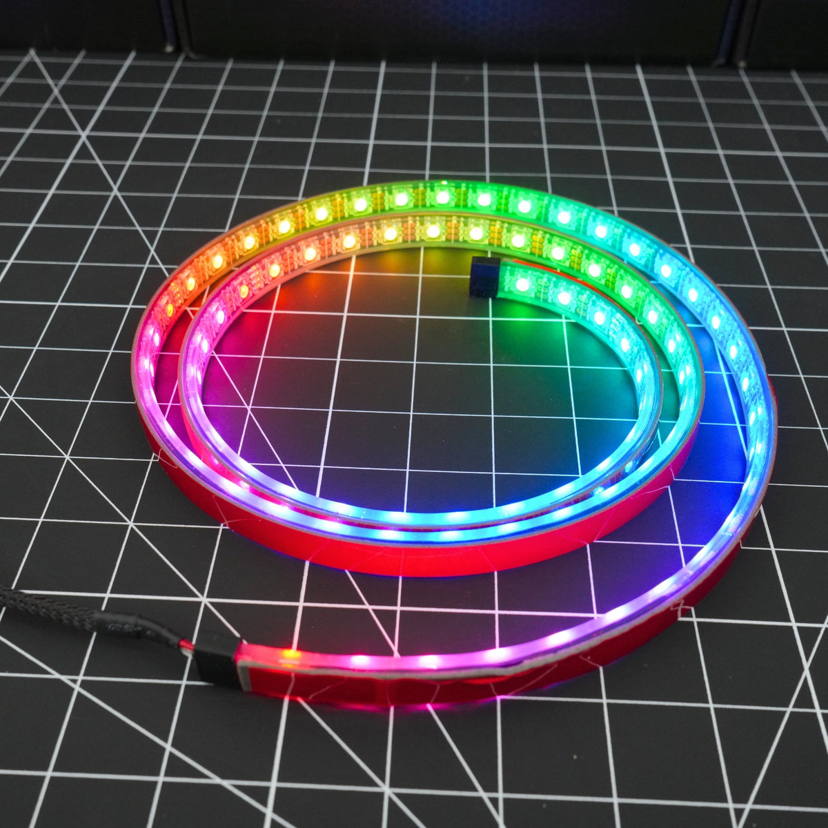 Flow Series Waterproof LED Strip – IP68 Flexible (12"–72") – Custom Multicolor LED Lighting by RGB Halo Kits
