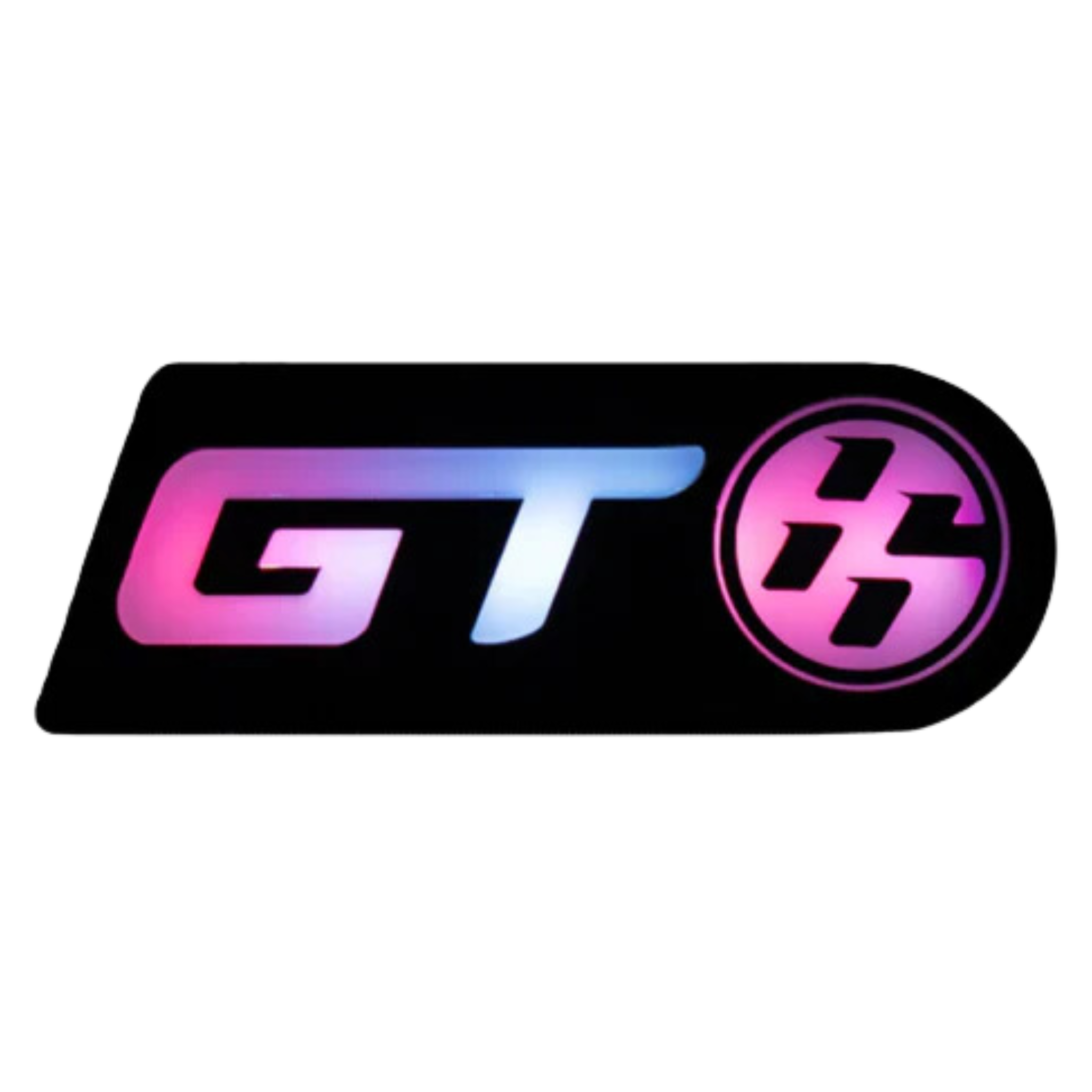 GT86 : Illuminated Multicolor Flow LED Badge | Lit Logos – Custom Multicolor LED Lighting by RGB Halo Kits