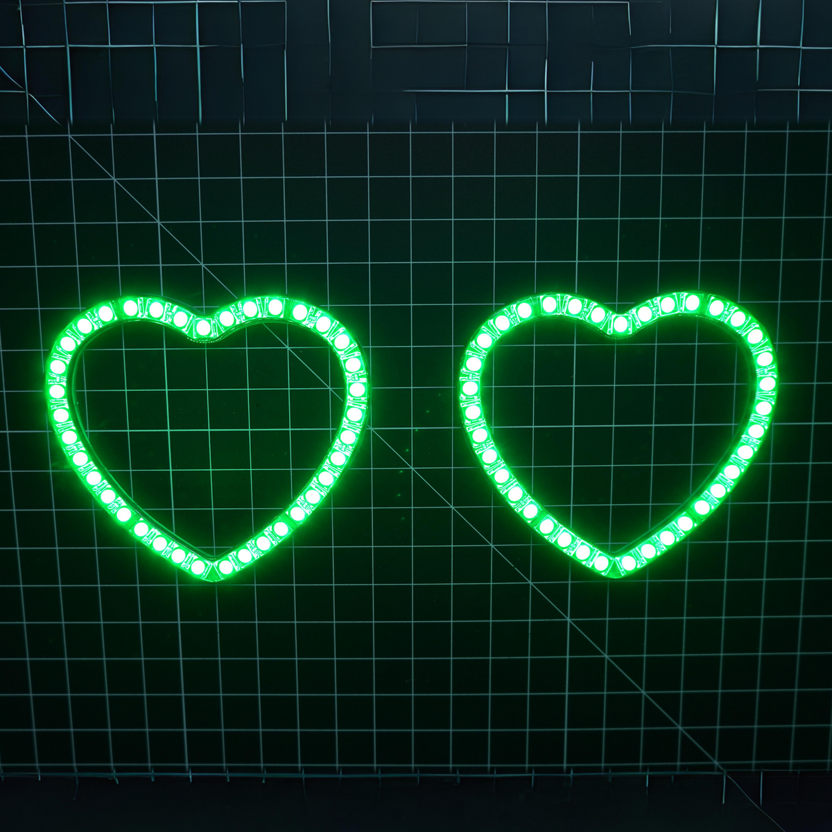 Heart Halo Rings | Multicolor Flow Series – Custom Multicolor LED Lighting by RGB Halo Kits