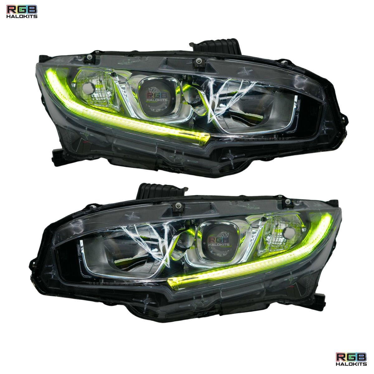 Honda Civic Multicolor Flow Series DRL Boards (2016-2021) – Custom Multicolor LED Lighting by RGB Halo Kits