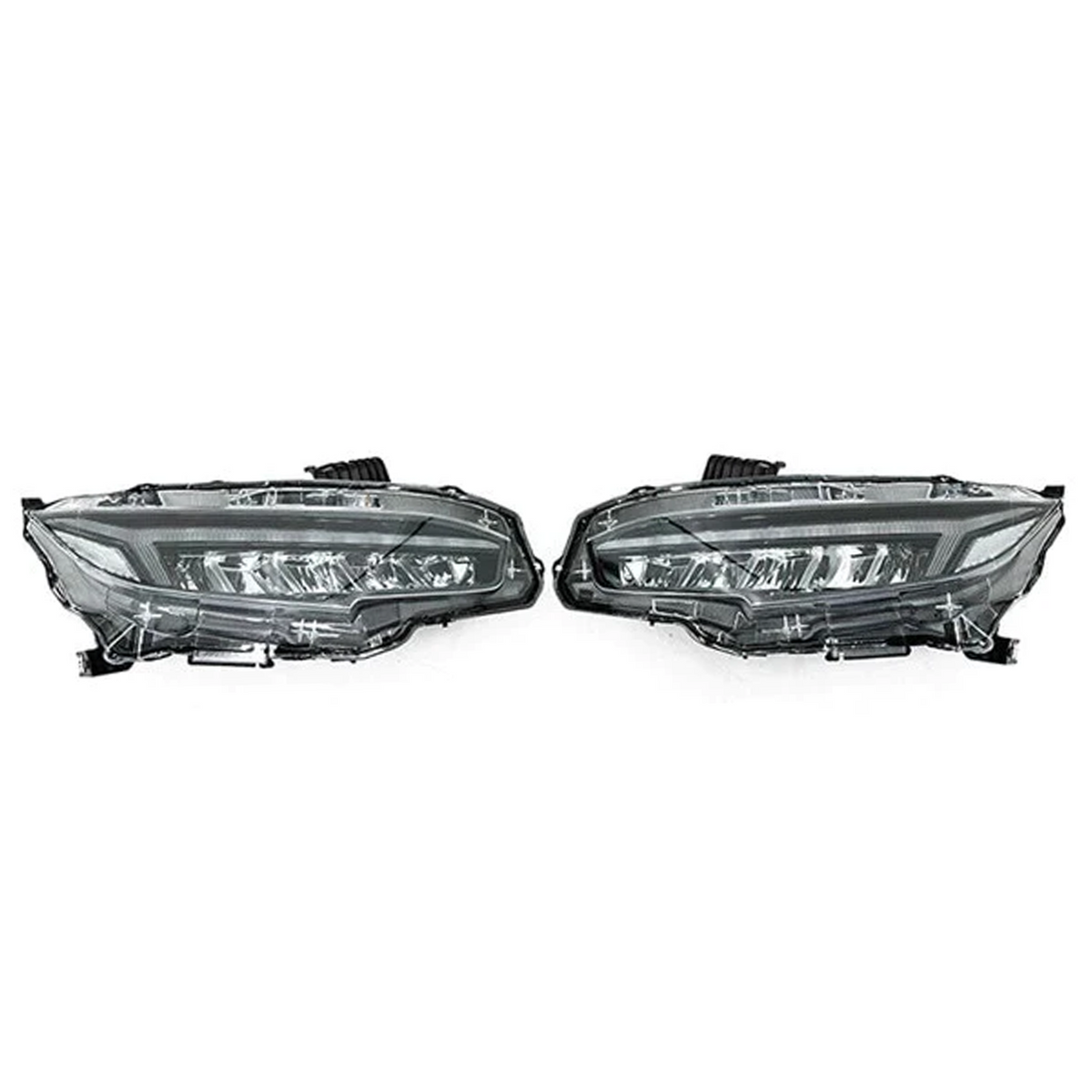 Honda Civic: Multicolor Flow Series Headlights (2016-2021) – Custom Multicolor LED Lighting by RGB Halo Kits