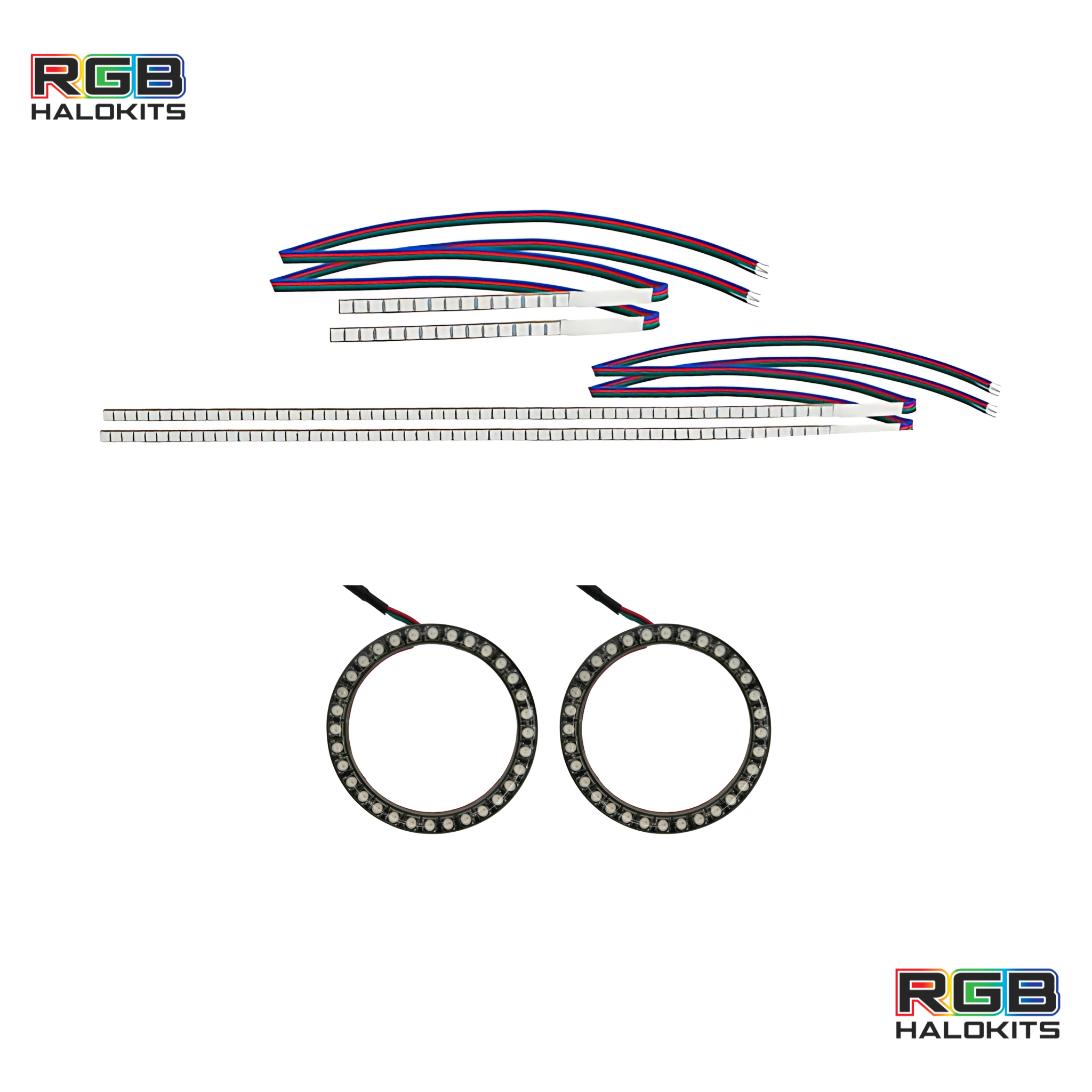 Honda Pilot Flow Series/Color Chasing DRL Boards w/ Halos (2016-2018) – Custom Multicolor LED Lighting by RGB Halo Kits