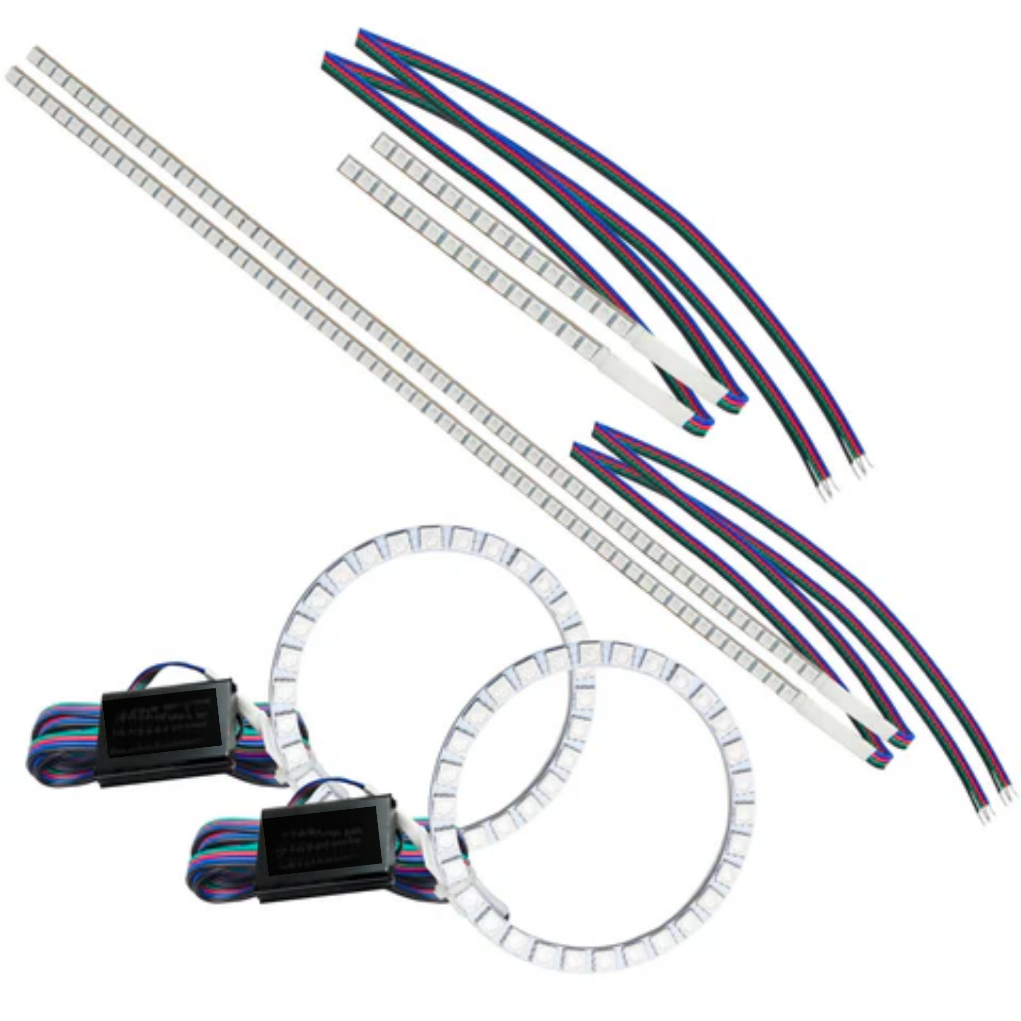 Honda Ridgeline RGBW DRL Boards w/ Halos (2016-2018) – Custom Multicolor LED Lighting by RGB Halo Kits