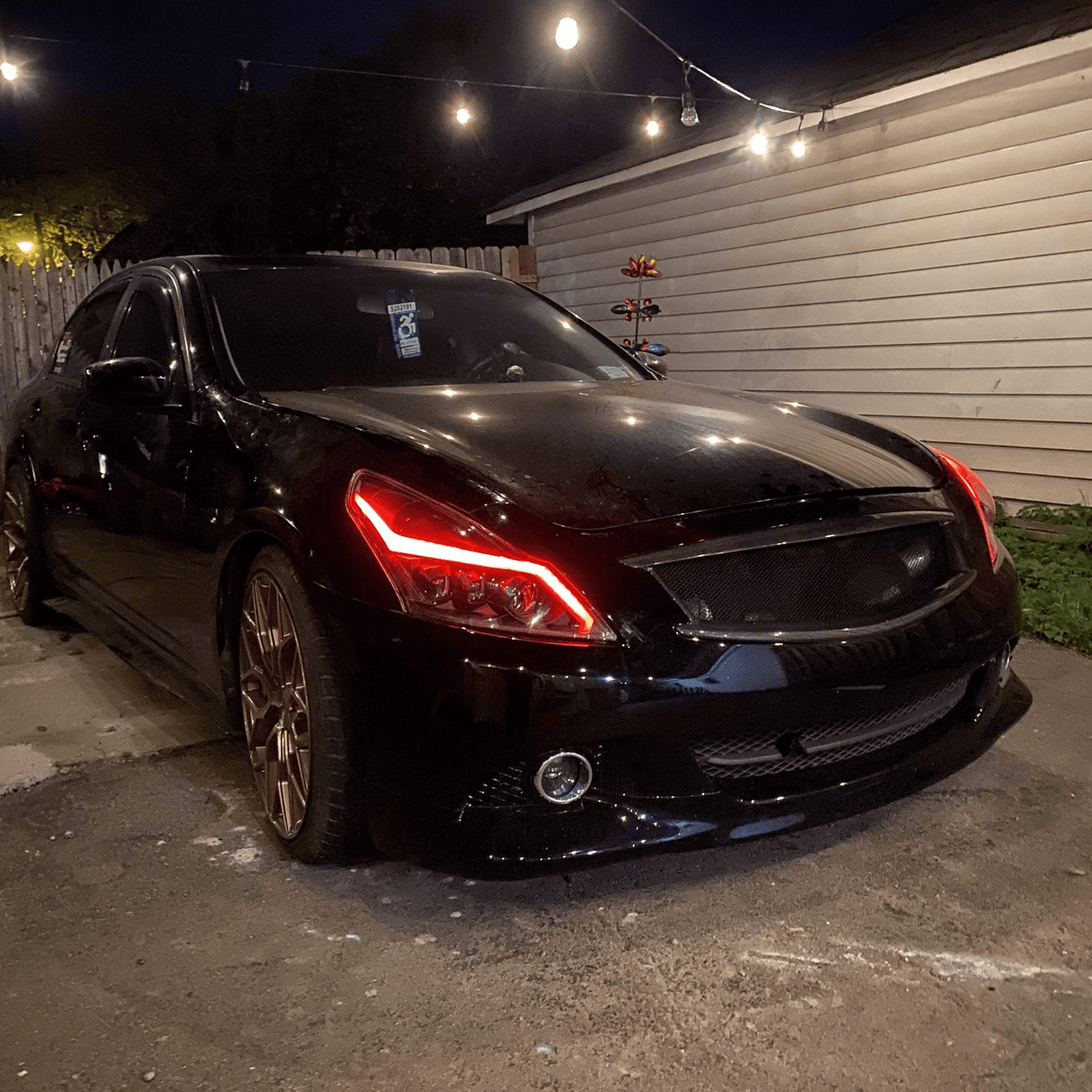 Infiniti G37: Multicolor Flow Series Headlights (2010-2013) – Custom Multicolor LED Lighting by RGB Halo Kits