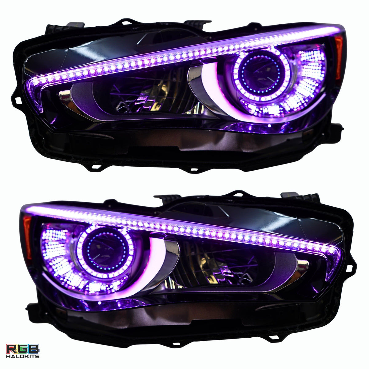 Infiniti Q50 Multicolor Flow DRL Boards (2014-2024) – Custom Multicolor LED Lighting by RGB Halo Kits