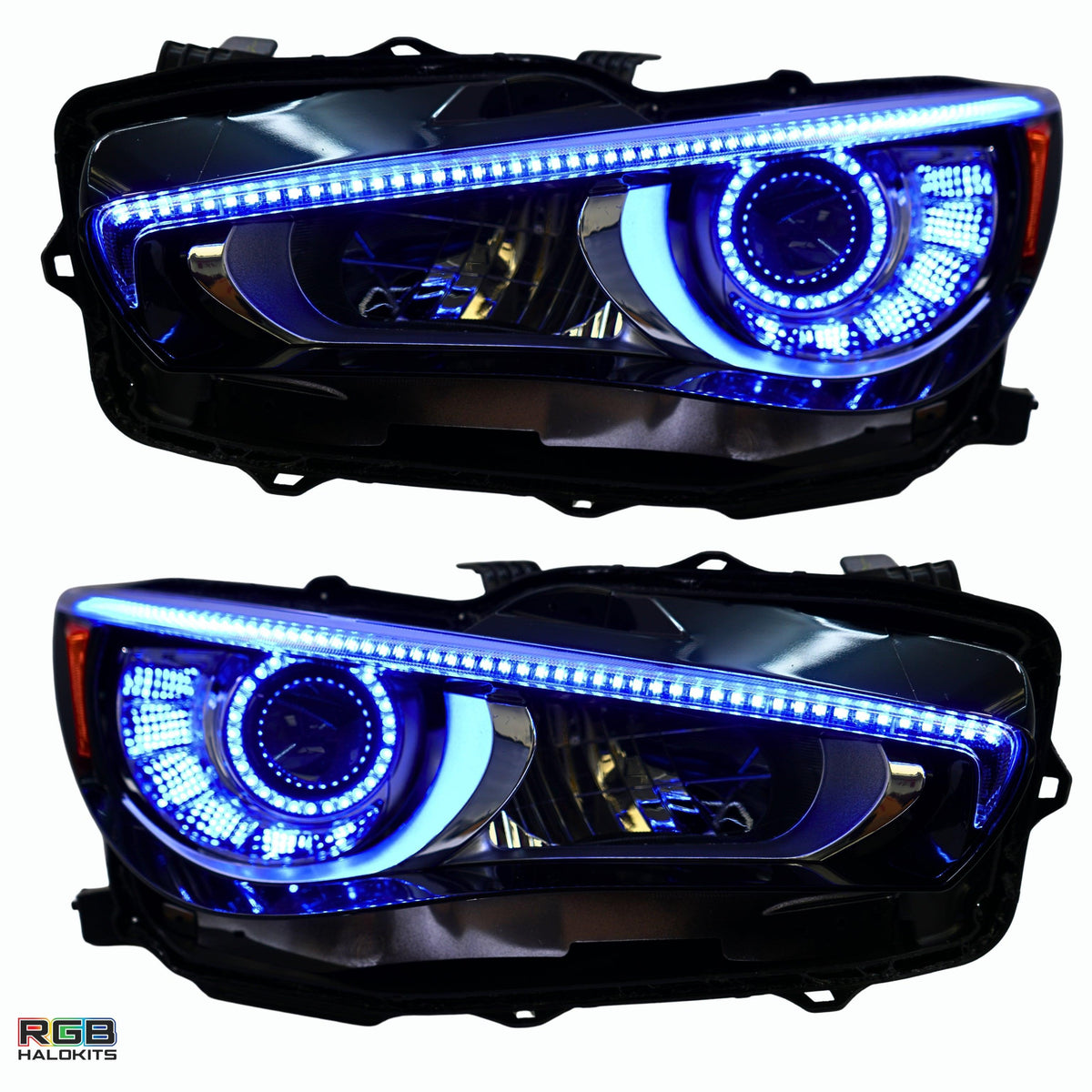 Infiniti Q50 Multicolor Flow DRL Boards (2014-2024) – Custom Multicolor LED Lighting by RGB Halo Kits