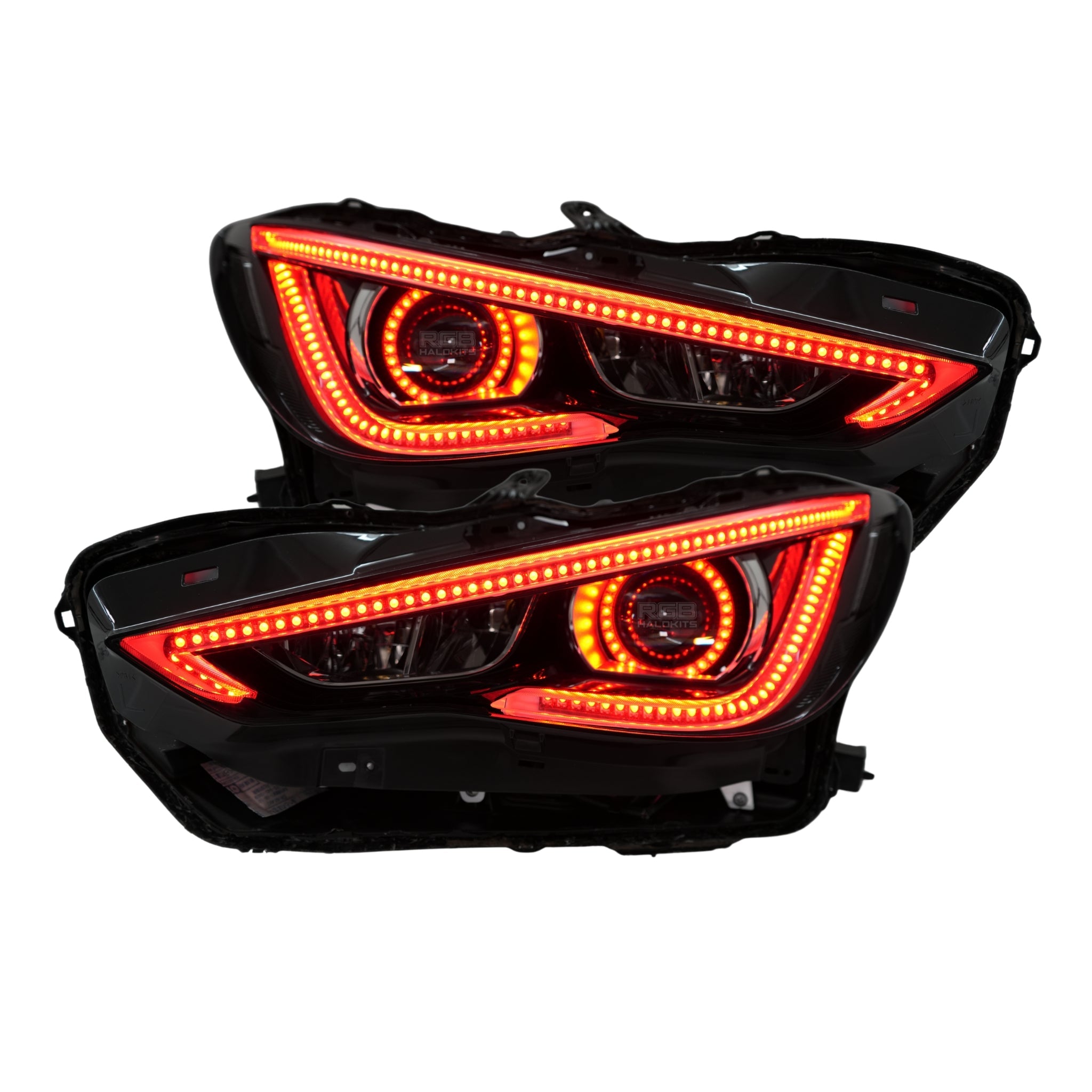 Infiniti Q60 DRL Boards (Multicolor Flow) 2016-2022 – Custom Multicolor LED Lighting by RGB Halo Kits