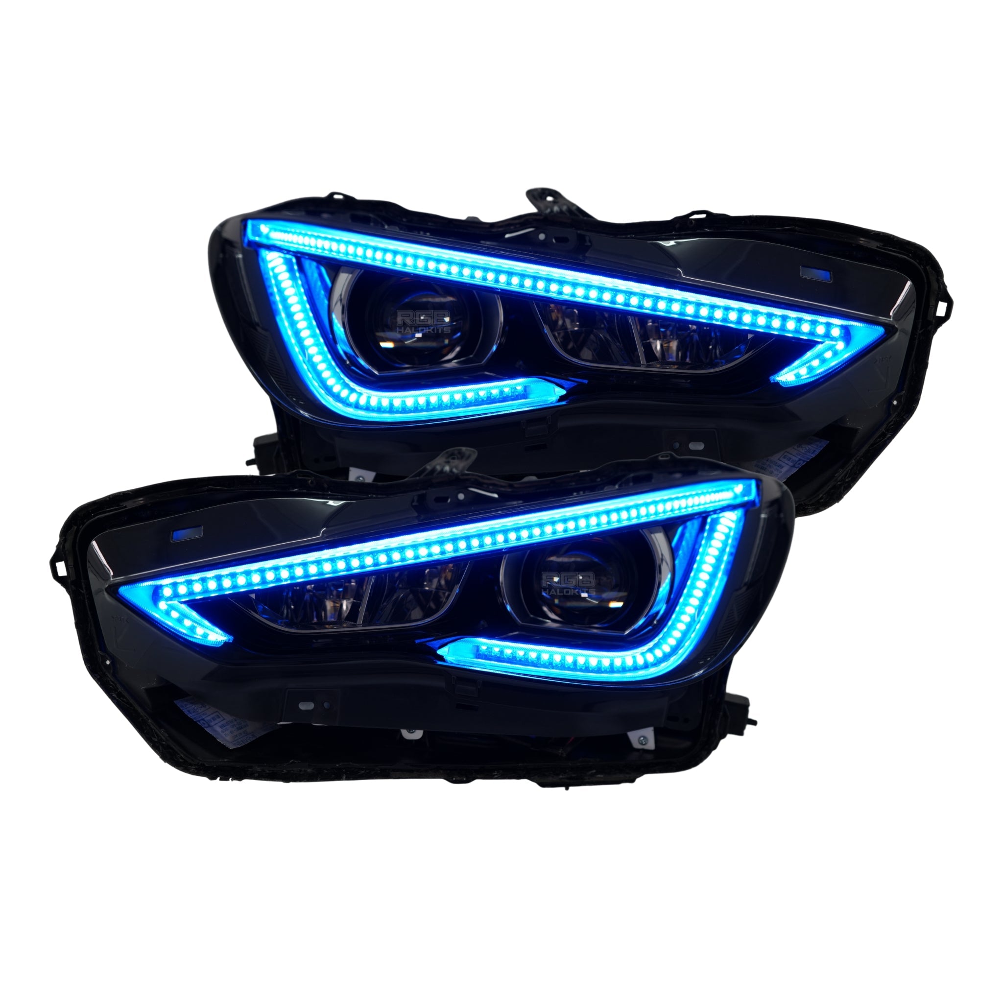 Infiniti Q60 DRL Boards (Multicolor Flow) 2016-2022 – Custom Multicolor LED Lighting by RGB Halo Kits
