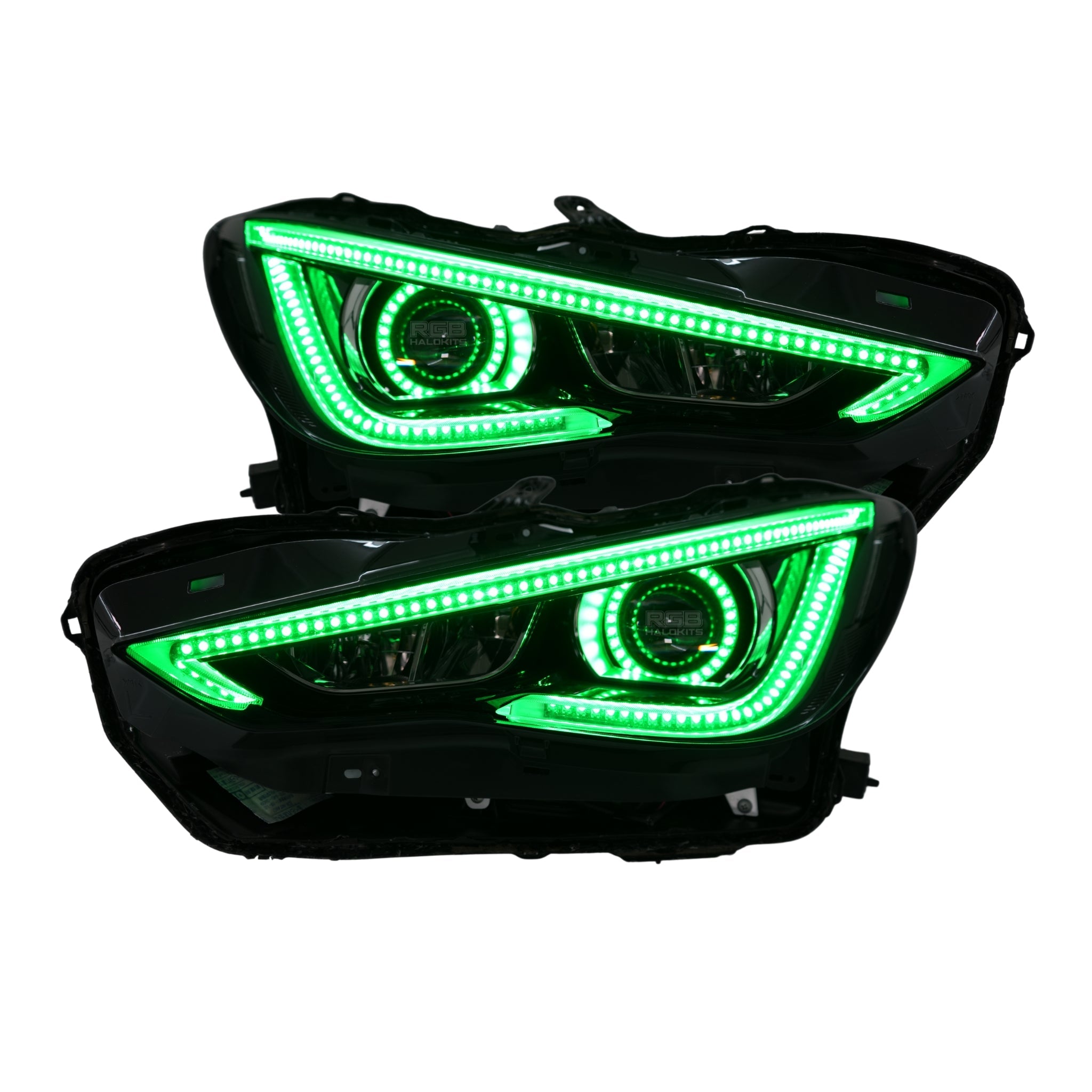 Infiniti Q60 DRL Boards (Multicolor Flow) 2016-2022 – Custom Multicolor LED Lighting by RGB Halo Kits