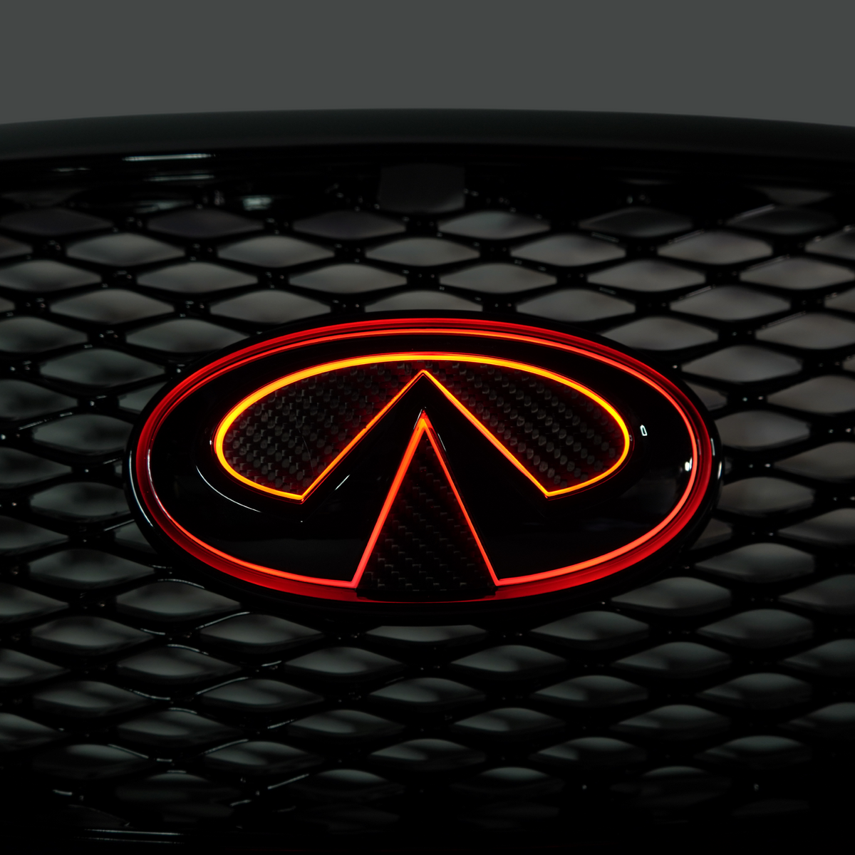 Infiniti Q60 RGB LED Emblem (2014-2022) – Custom Multicolor LED Lighting by RGB Halo Kits