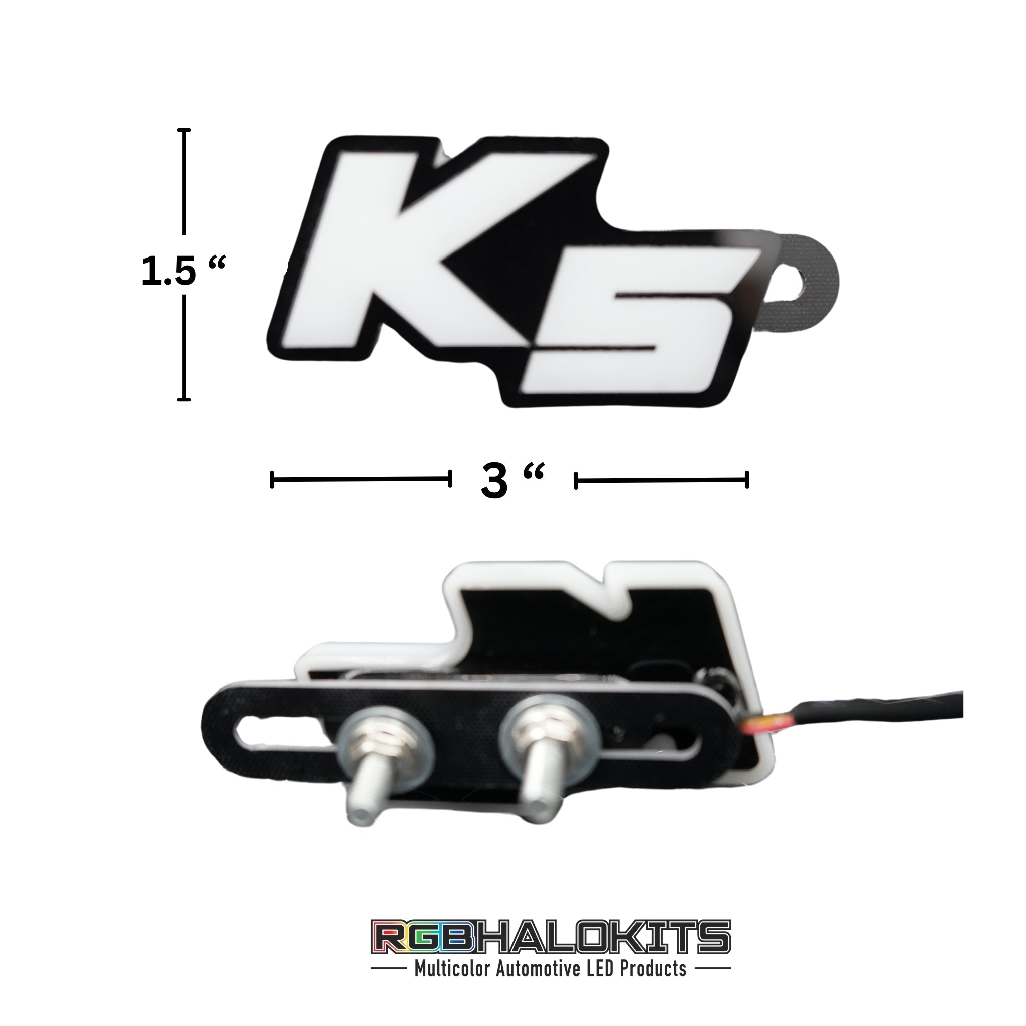Kia K5 LED Badge: (Multicolor Flow) – Custom Multicolor LED Lighting by RGB Halo Kits