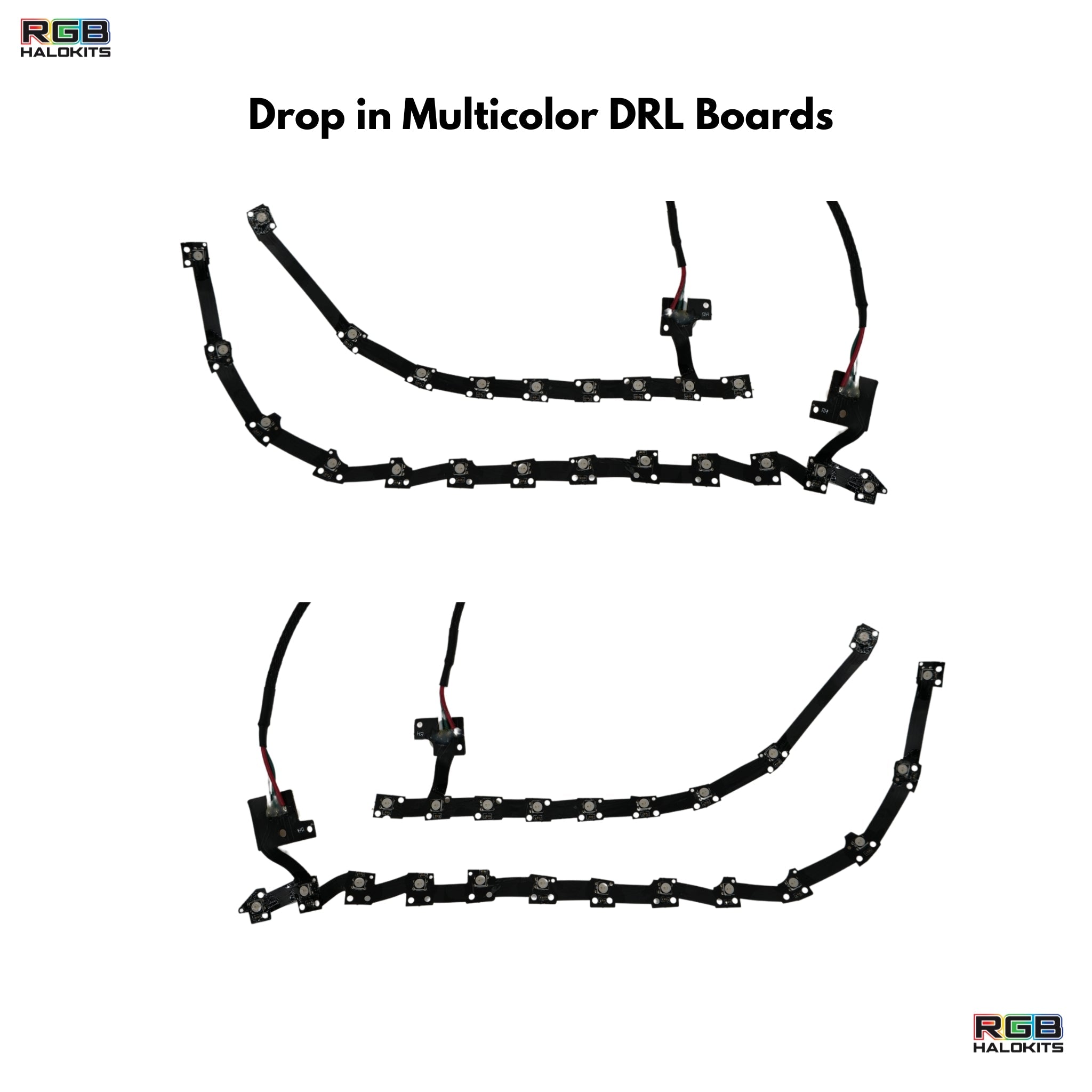 Kia Stinger Multicolor Flow Series DRL Boards (2017-2022) – Custom Multicolor LED Lighting by RGB Halo Kits
