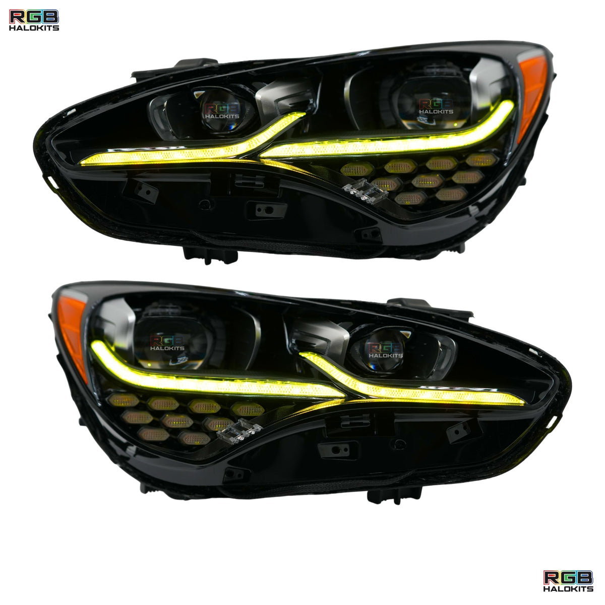 Kia Stinger Multicolor Flow Series DRL Boards (2017-2022) – Custom Multicolor LED Lighting by RGB Halo Kits