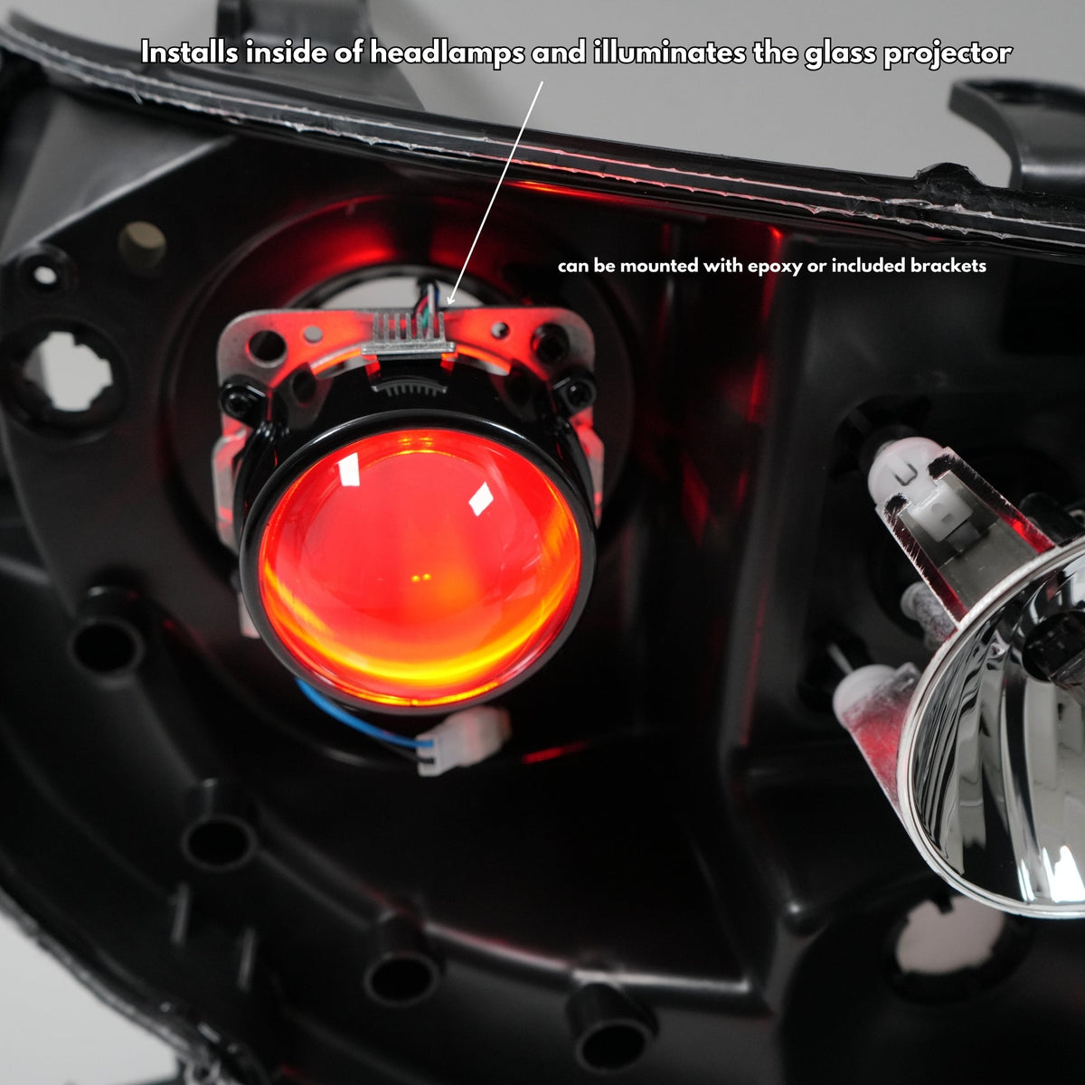 Multicolor Demon Eyes | Dual Intensity RGBW – Custom Multicolor LED Lighting by RGB Halo Kits