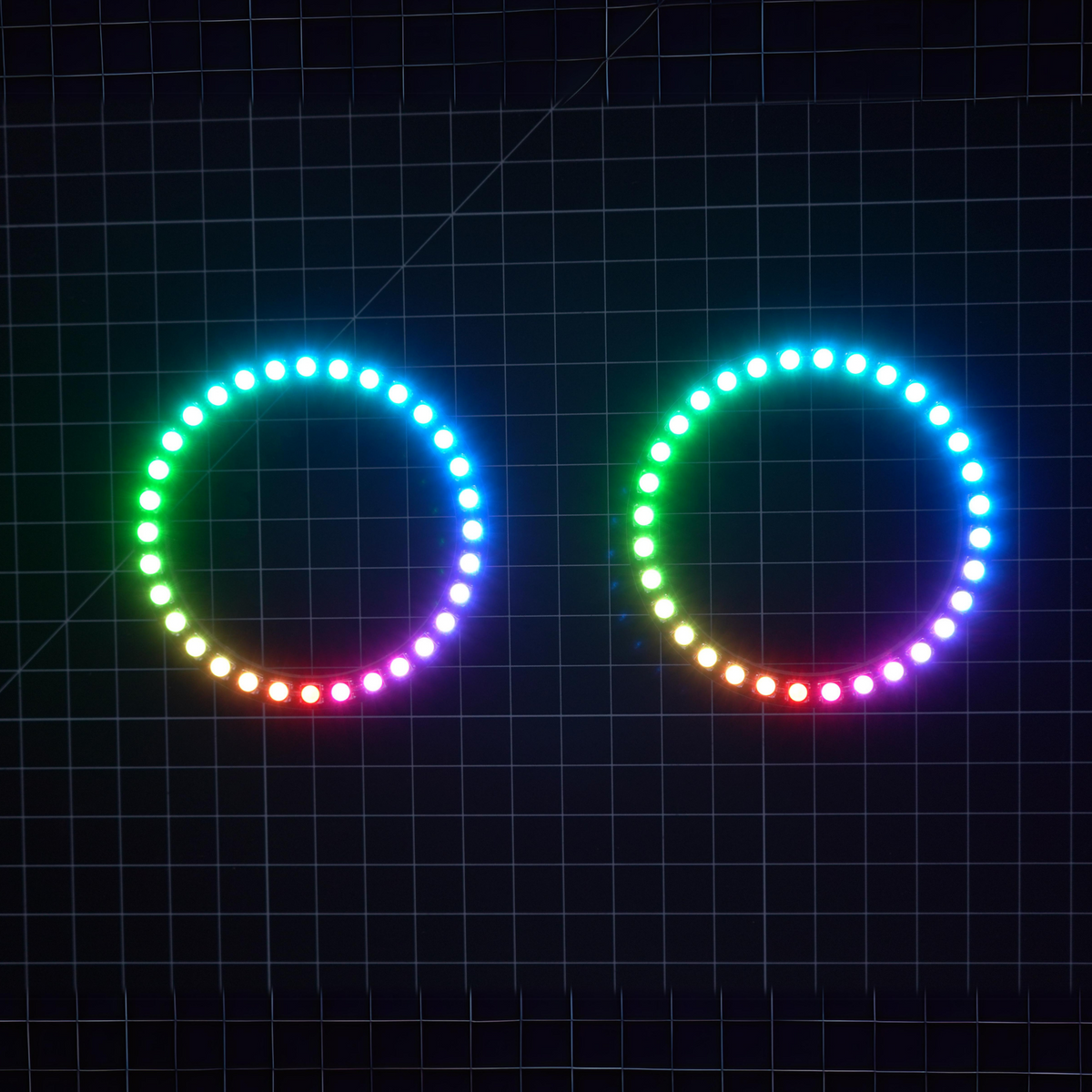 Multicolor LED Halo Rings | choose size – Custom Multicolor LED Lighting by RGB Halo Kits