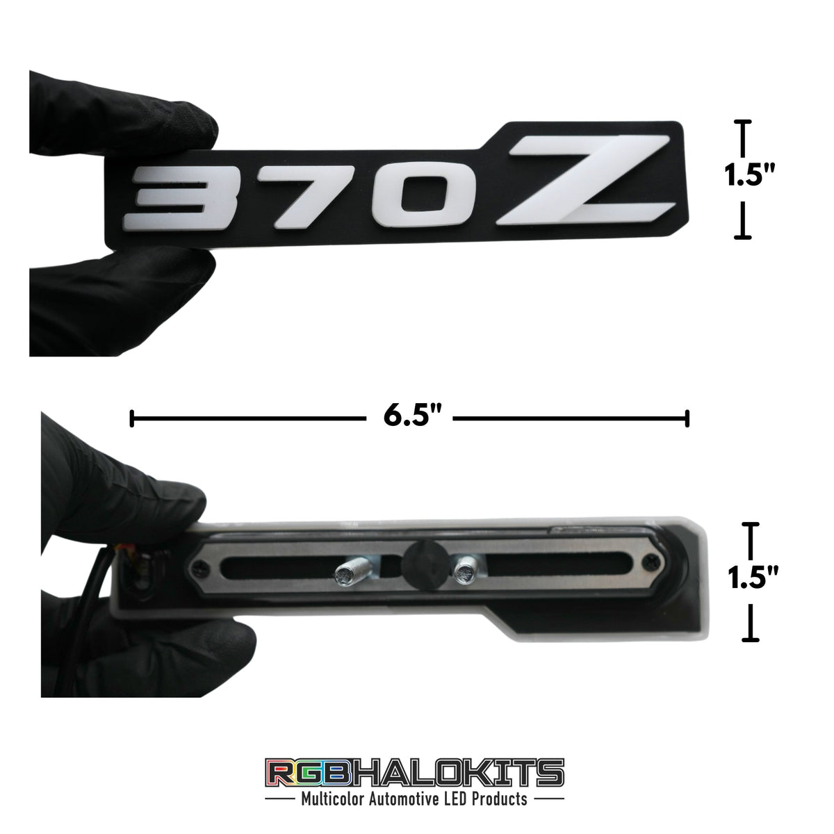 Nissan 370z LED Badge: (Multicolor Flow) – Custom Multicolor LED Lighting by RGB Halo Kits