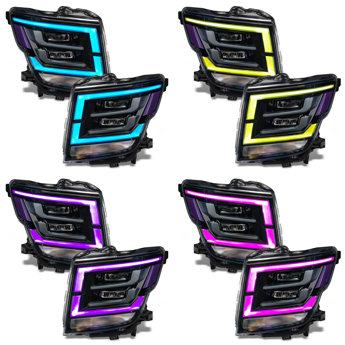 Nissan Titan Multicolor RGBW DRL Boards (2021-2022) – Custom Multicolor LED Lighting by RGB Halo Kits