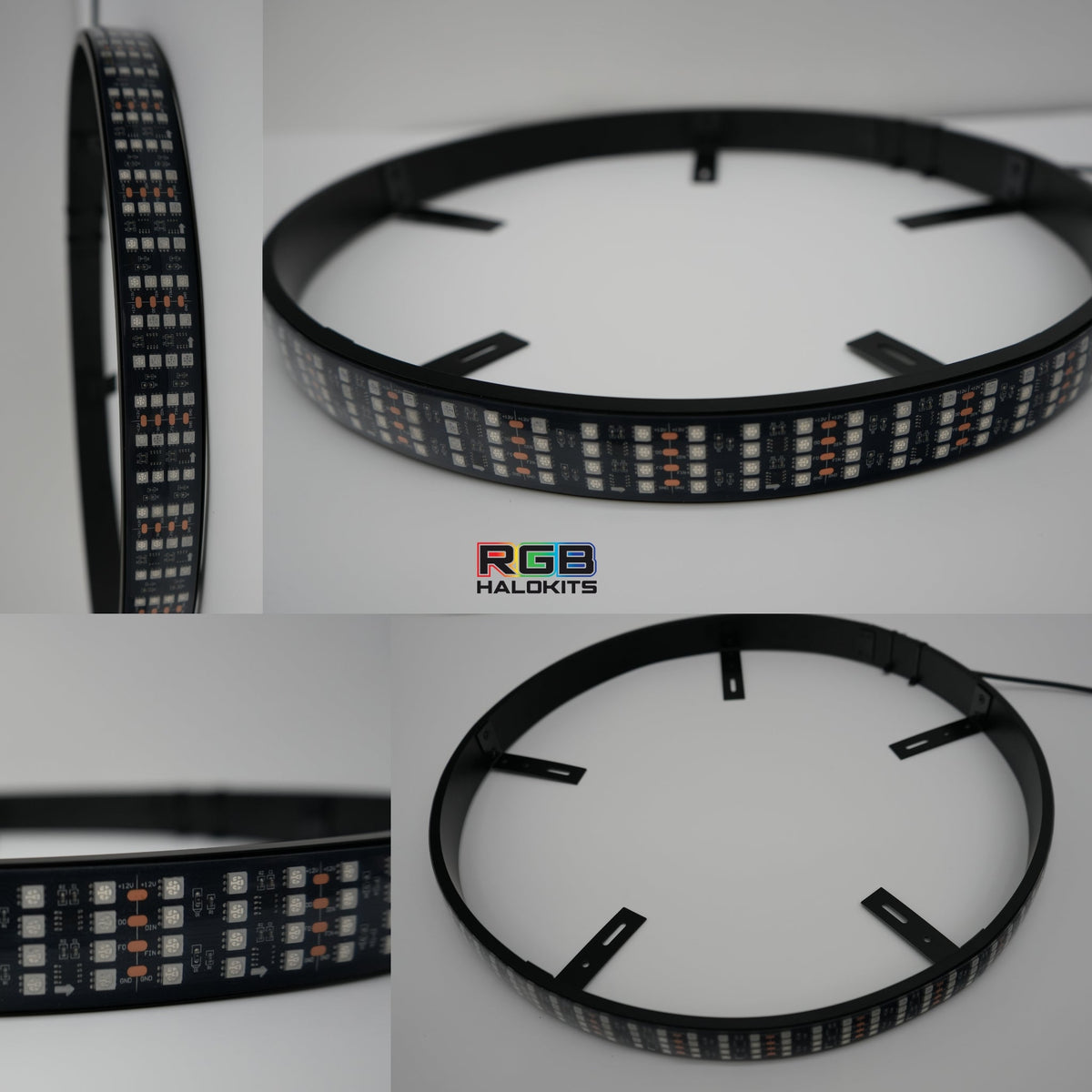 Quad 4 Row LED Wheel Ring (Replacements) – Custom Multicolor LED Lighting by RGB Halo Kits