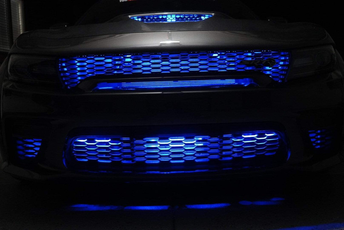 Flow Series LED Grille Kit – Custom Multicolor LED Lighting by RGB Halo Kits