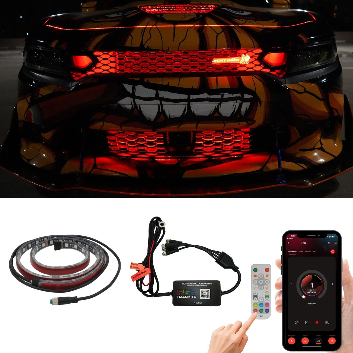 RGBW LED Grille Kit