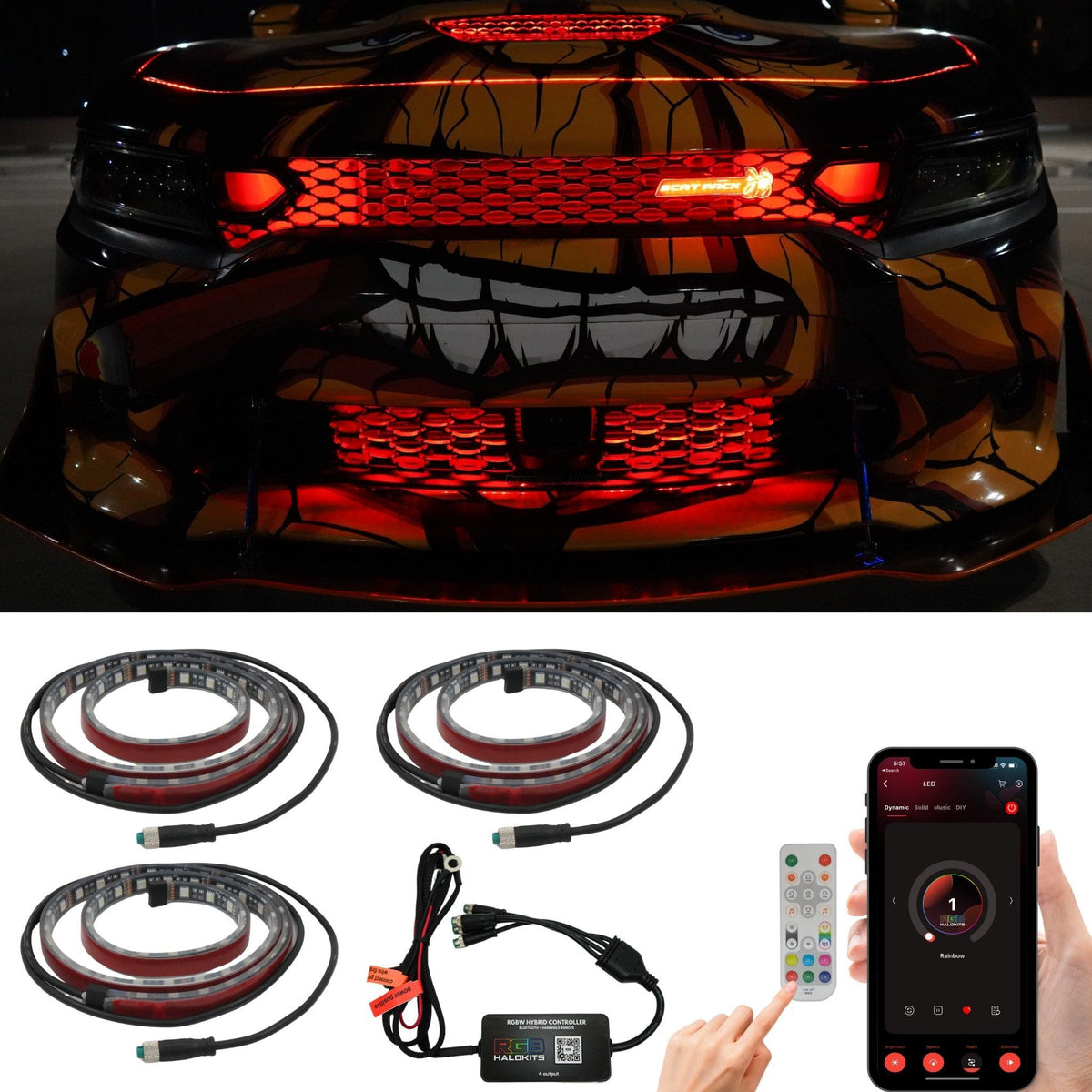 RGBW LED Grille Kit