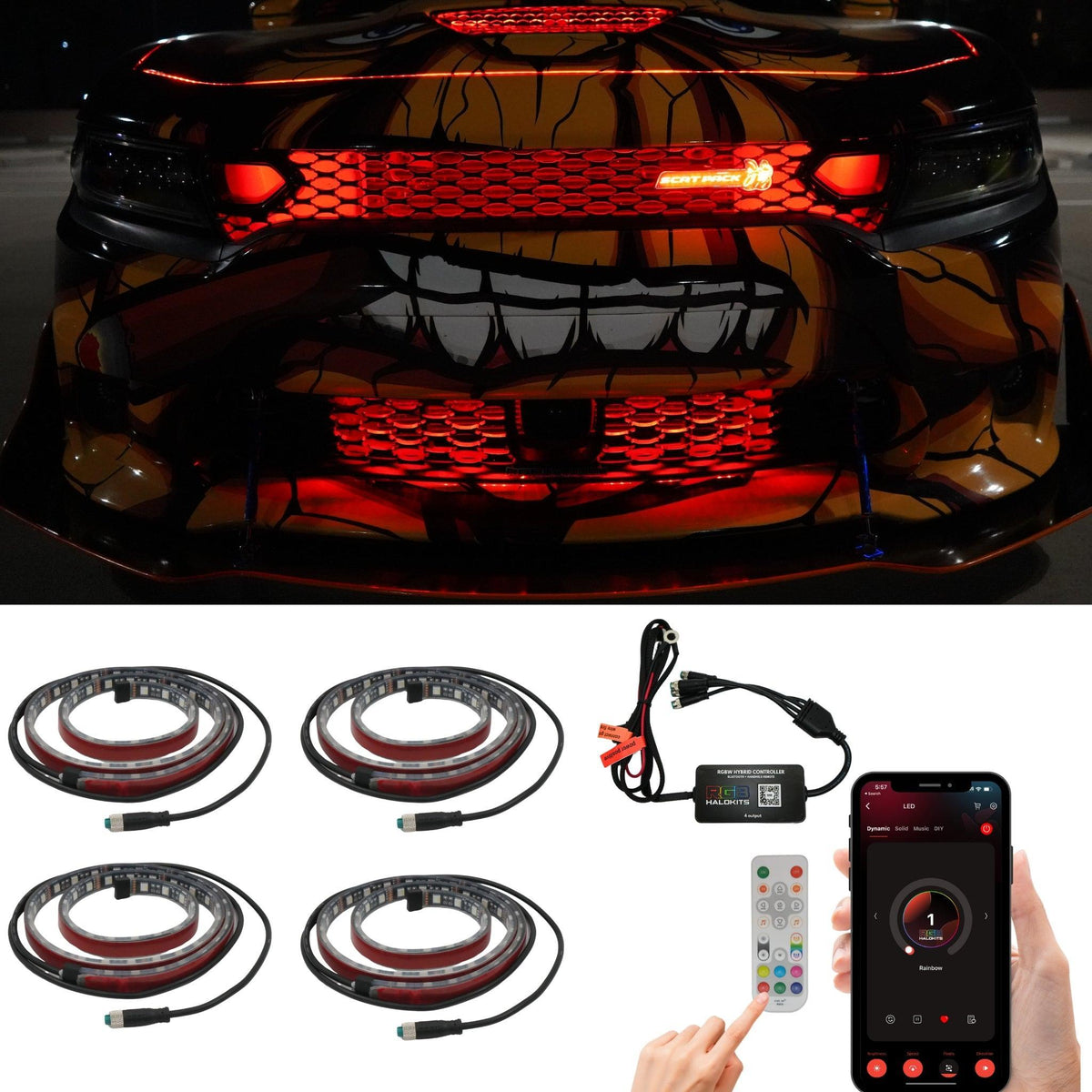 RGBW LED Grille Kit